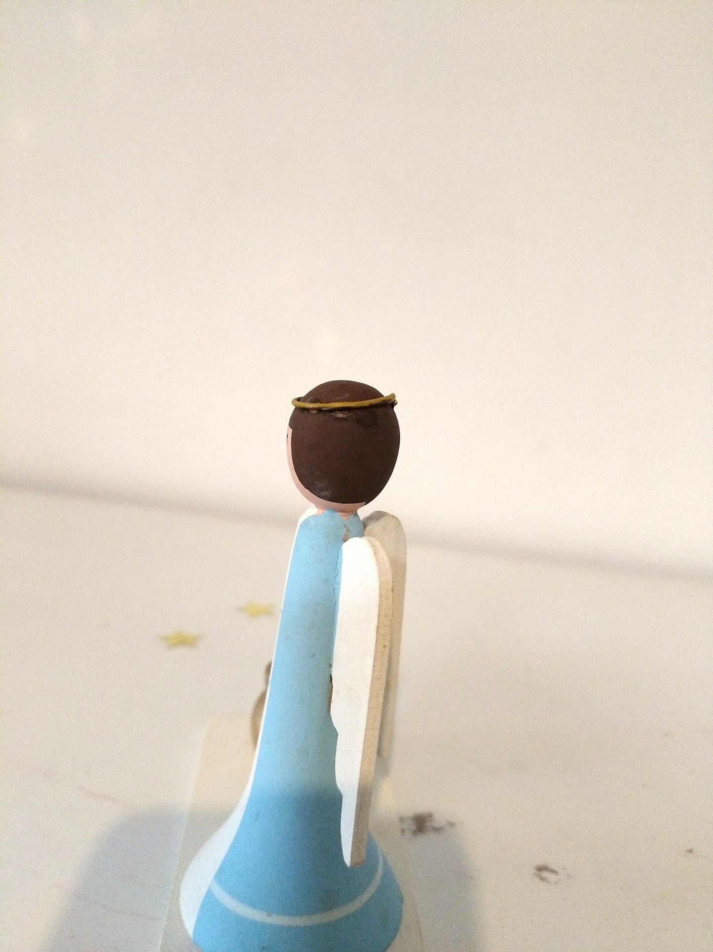 Bougeoir ange en bois Bo-Svensk Hemslöjd Suède Sweden à l'unité