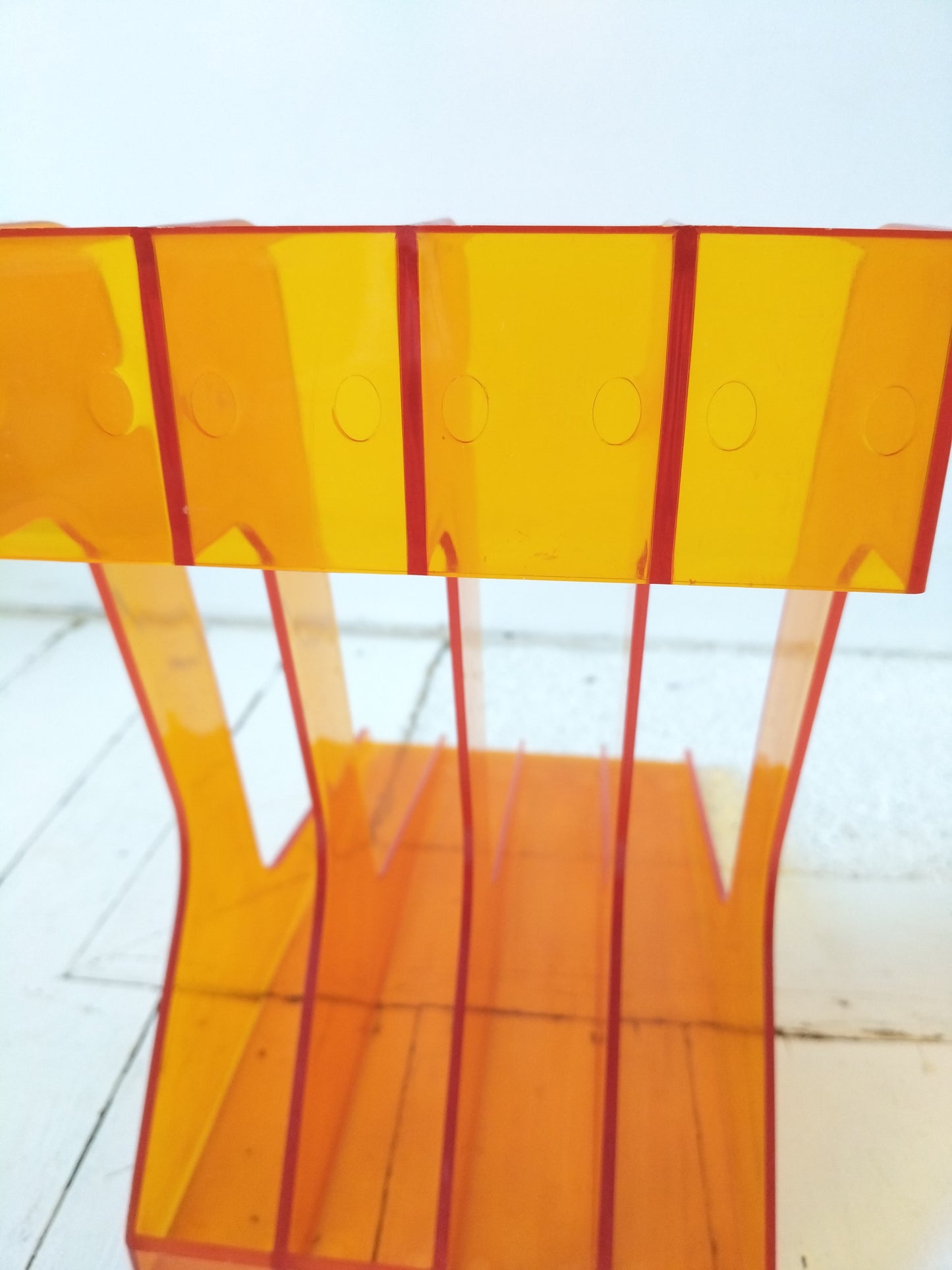 Range-vinyles 33T en plexi orange !!priorité à Mathilde!!