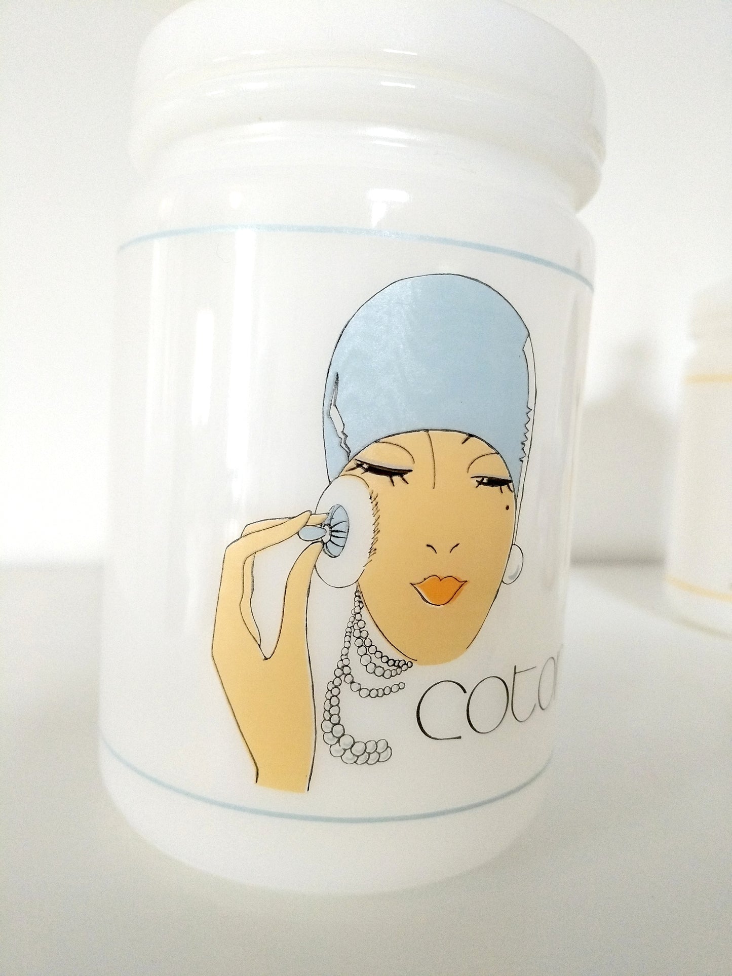 Pot en opaline coton ou sels de bain au choix