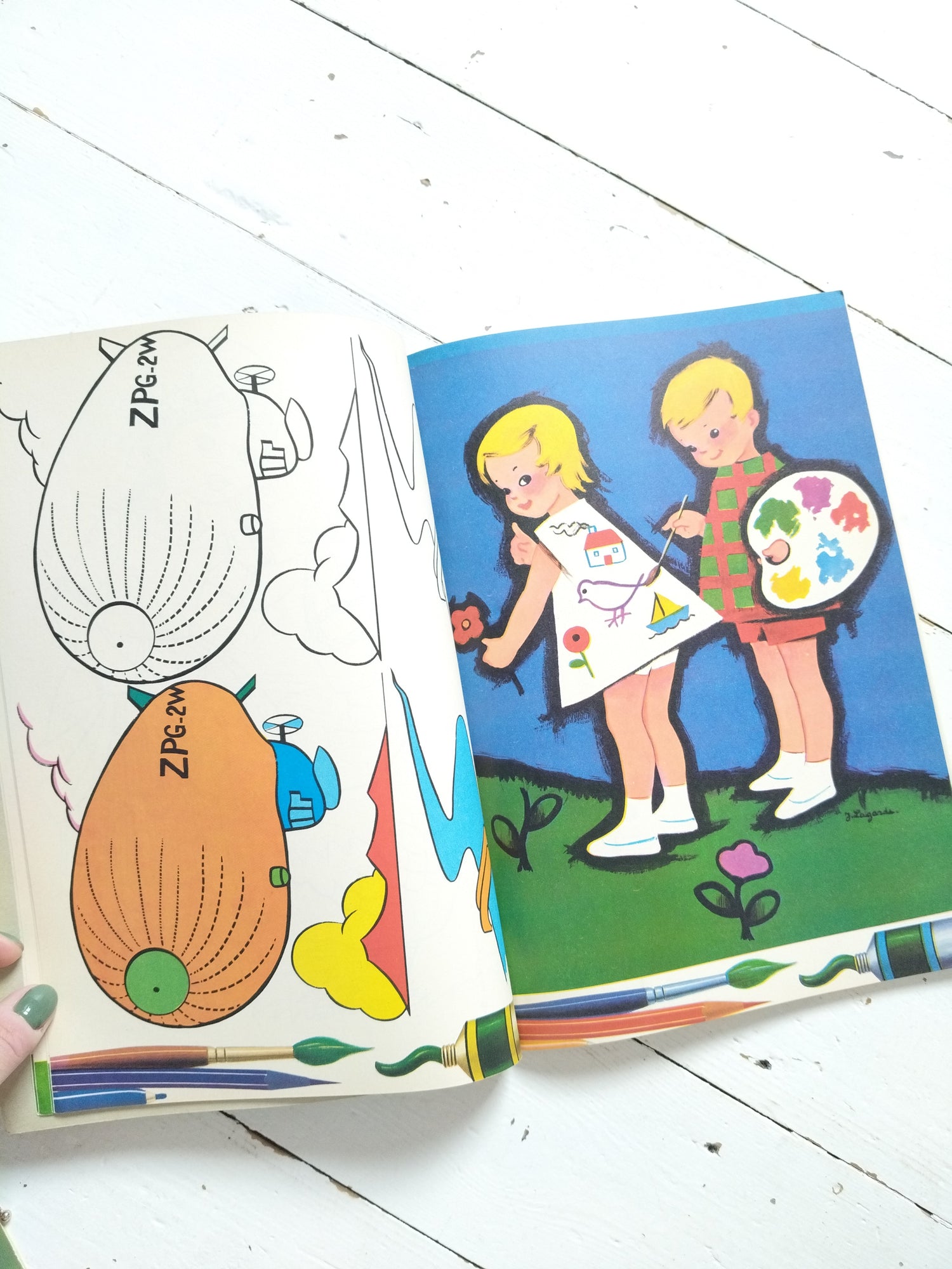 Ancien livre de jeux et coloriage vierge - cetaitmieuxavant