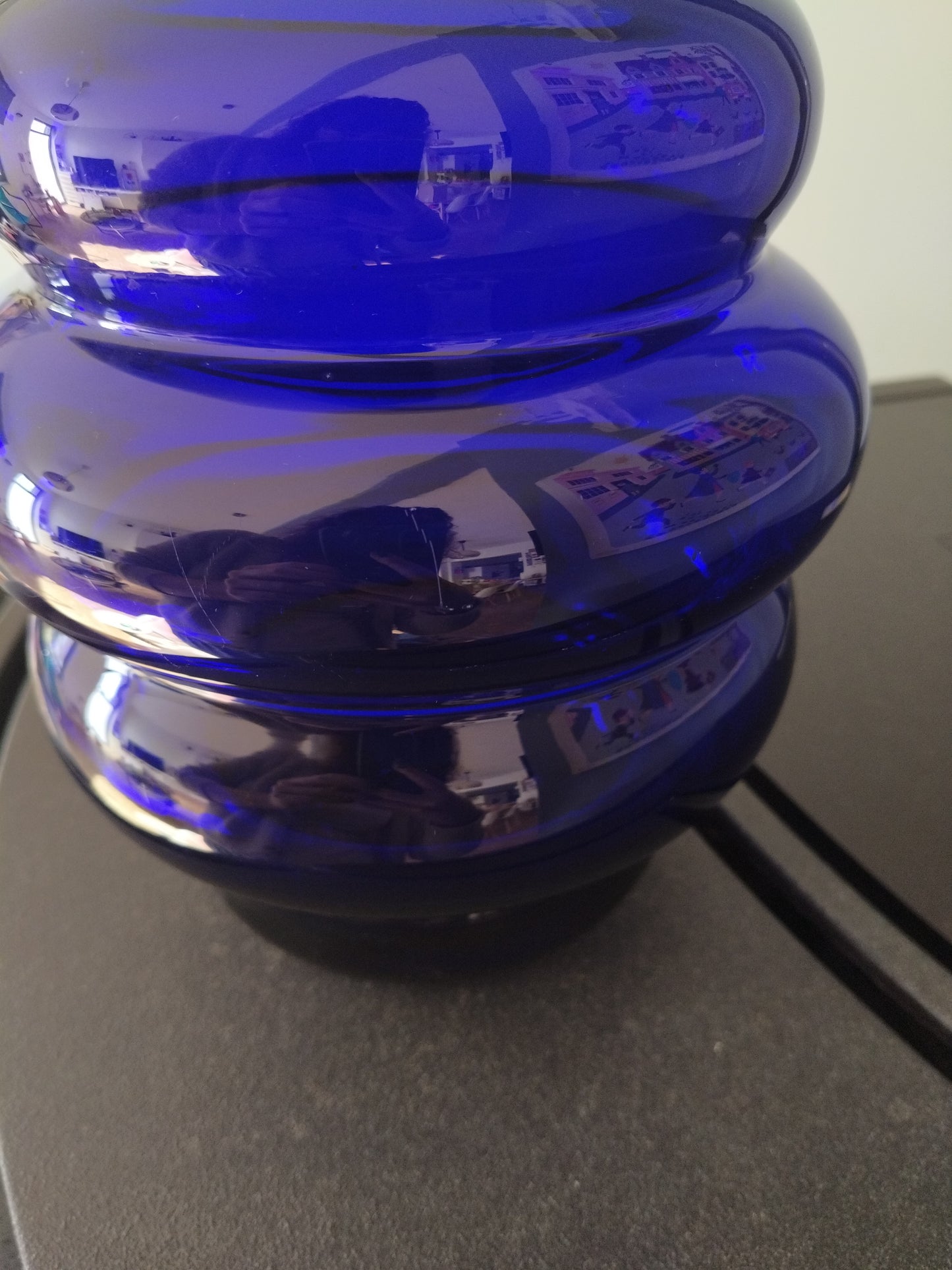 Grand vase en verre Solstrale par Anne Nilsson pour Ikea 90's