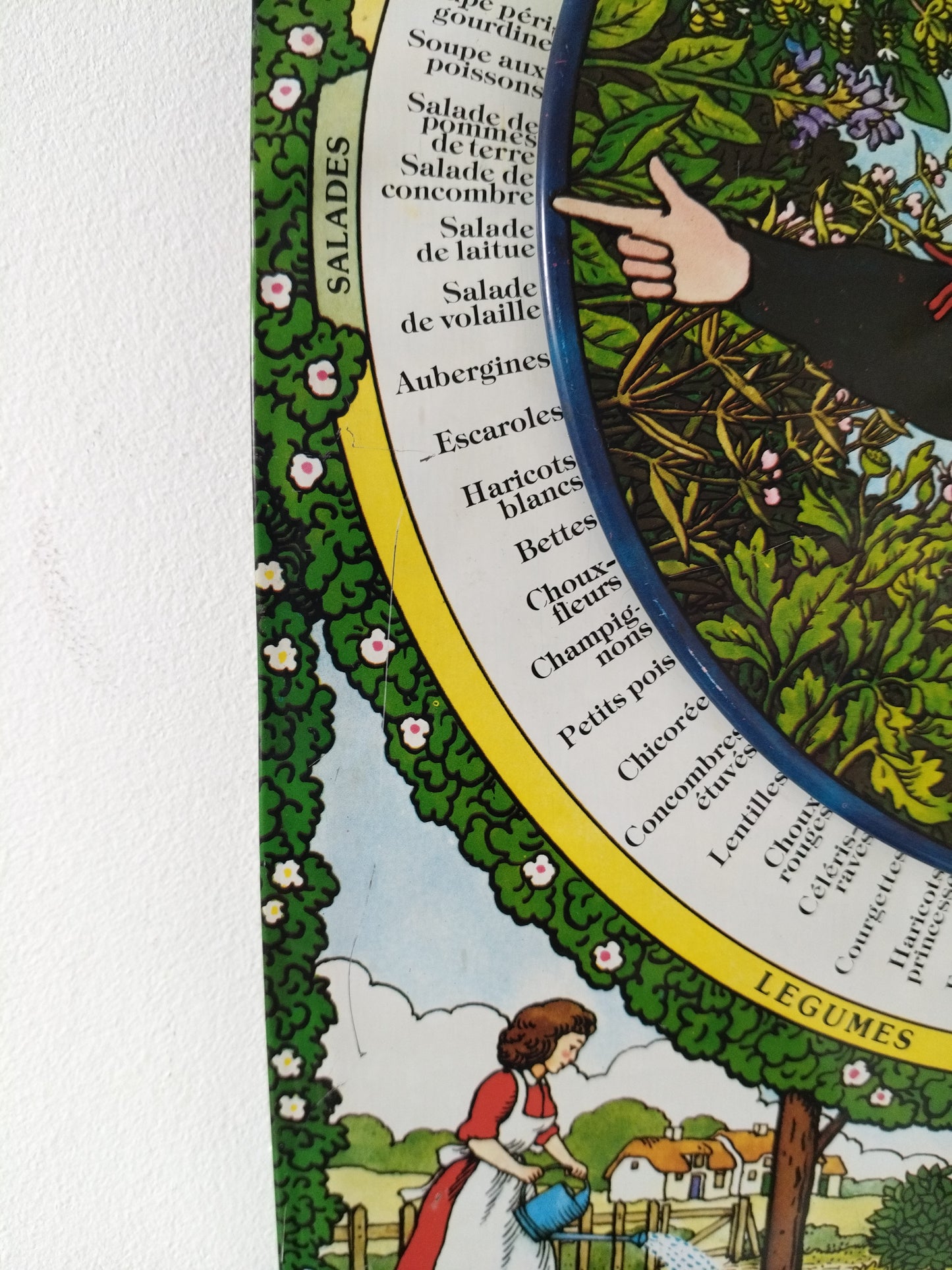 Ancienne plaque murale en tôle guide d'épices pour la bonne cuisine - cetaitmieuxavant