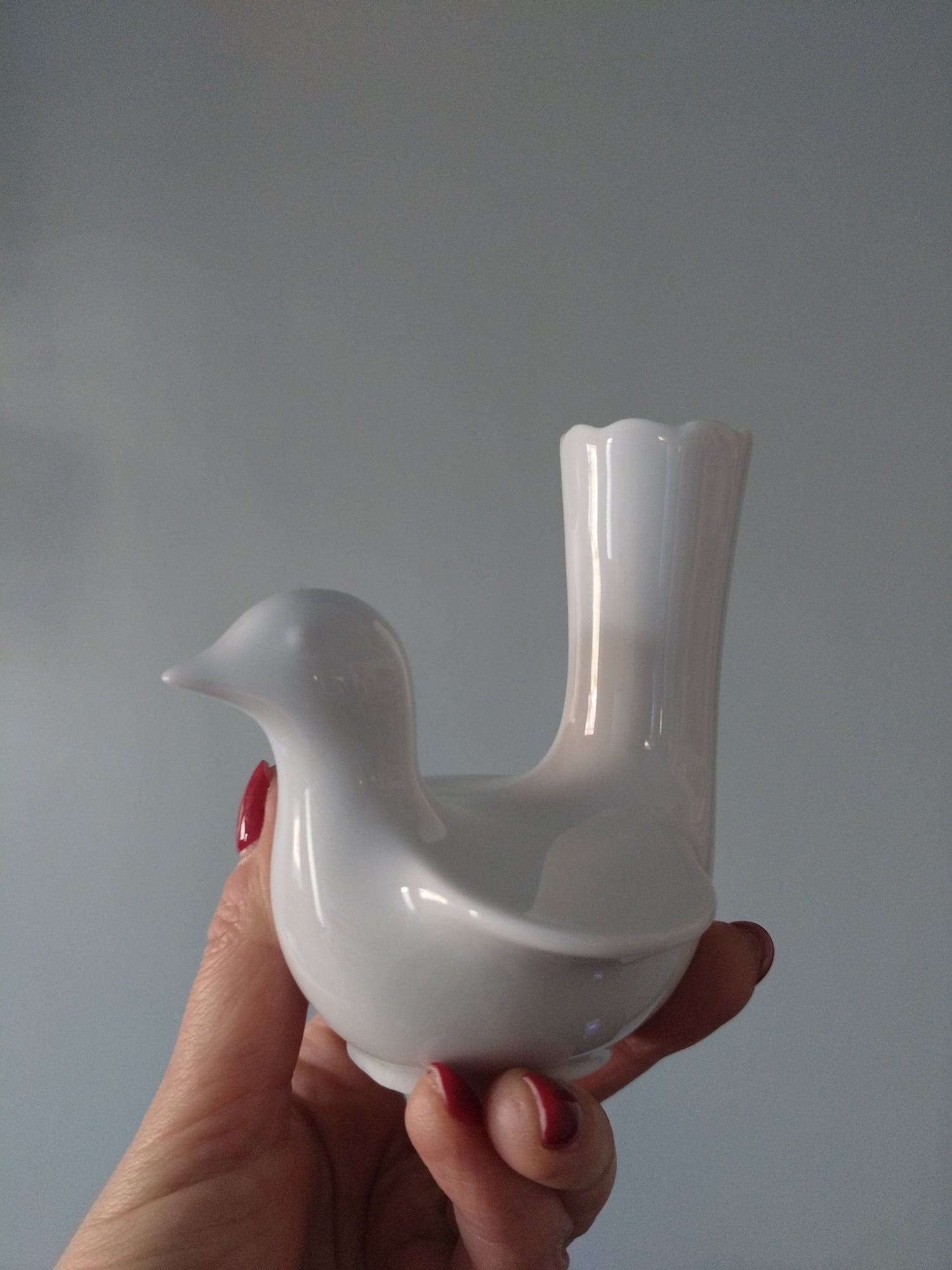 Soliflore/ petit vase colombe en porcelaine Bareuther Bavaria - cetaitmieuxavant