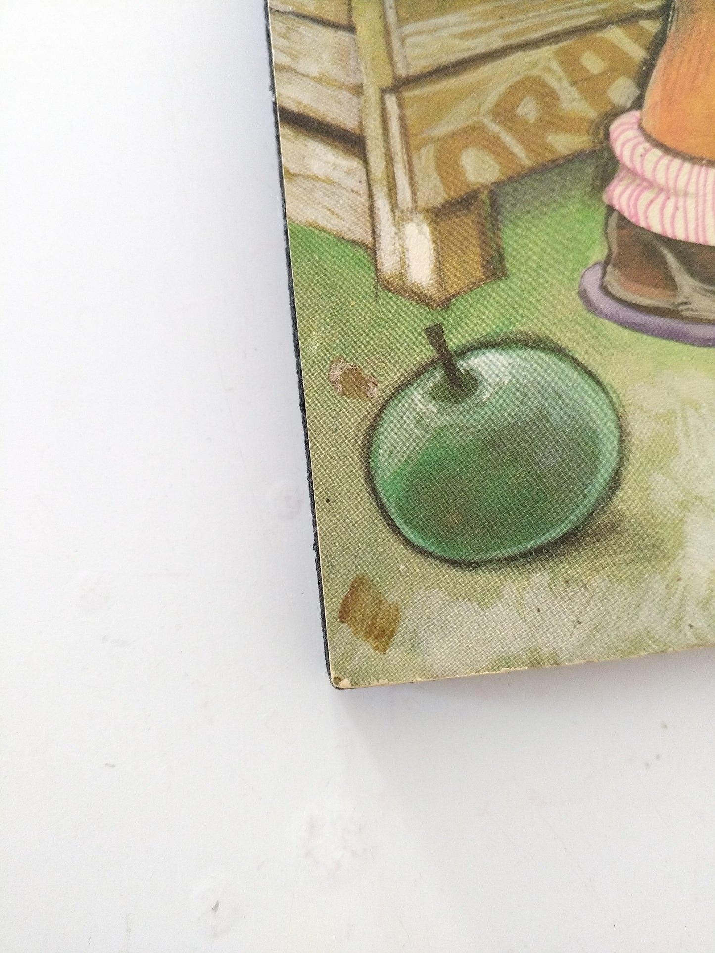 Illustration murale sur bois