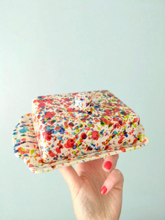 Beurrier en céramique handmade
