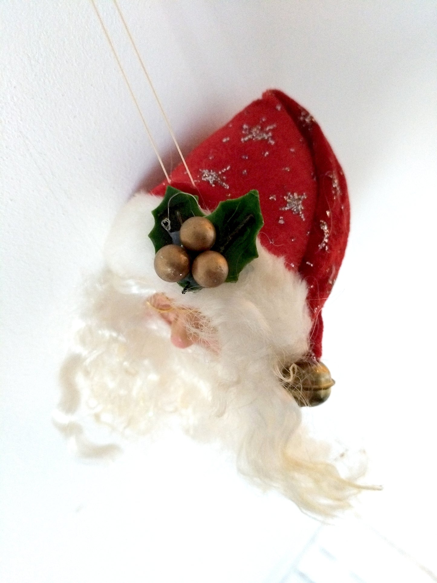 Tête de père Noël à suspendre