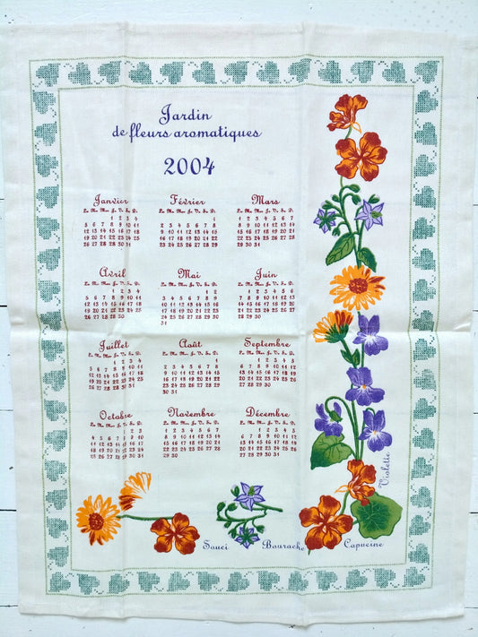 Torchon de cuisine calendrier 2004 Carré d'Azur - cetaitmieuxavant