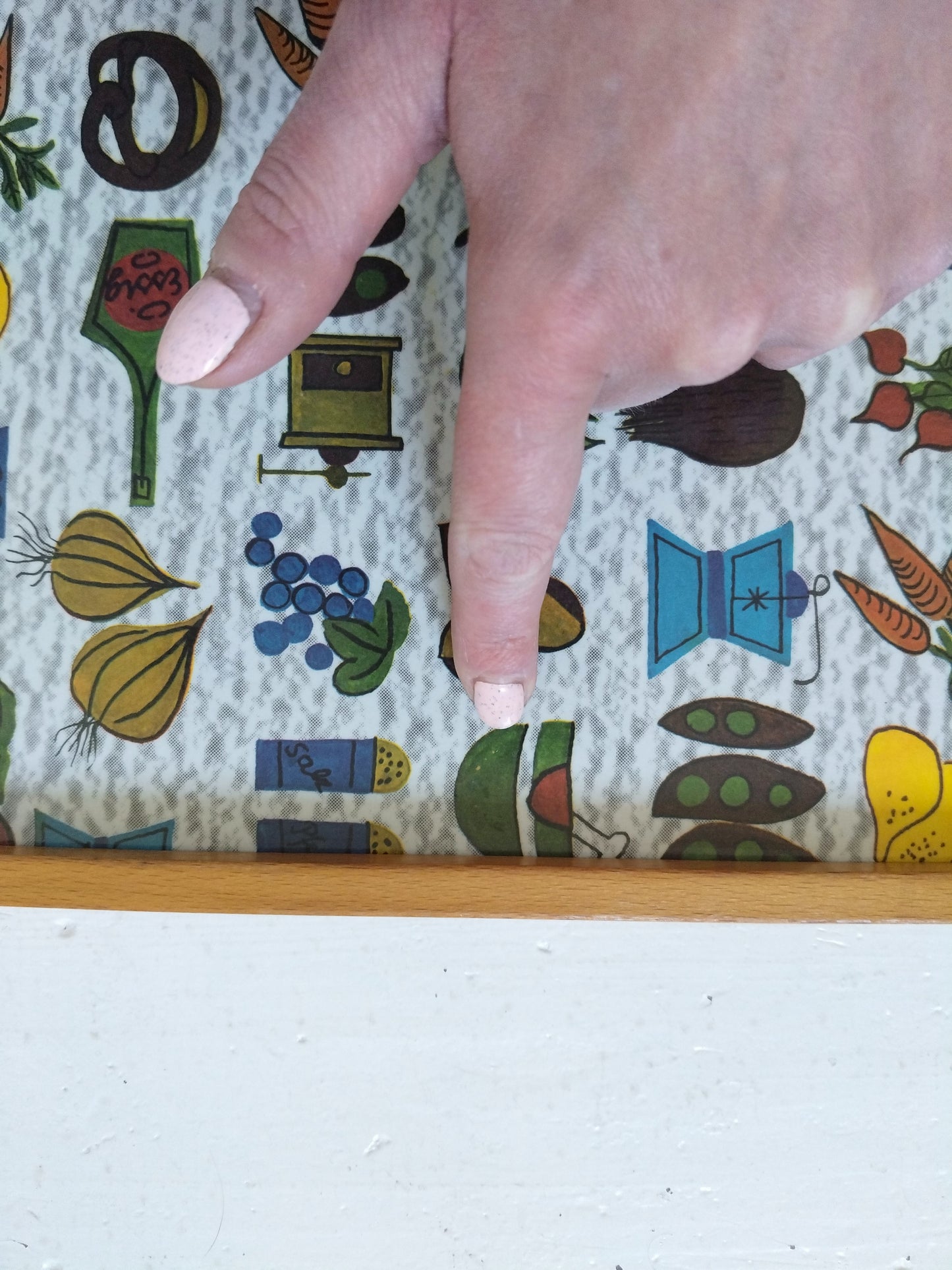 Plateau bois et plastique mélaminé 60's - cetaitmieuxavant