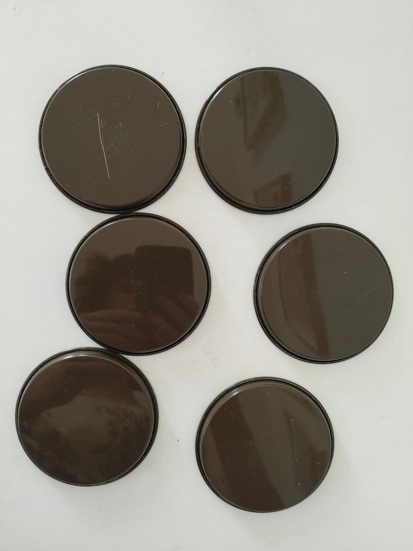 Ensemble de 6 sous-verres métalliques