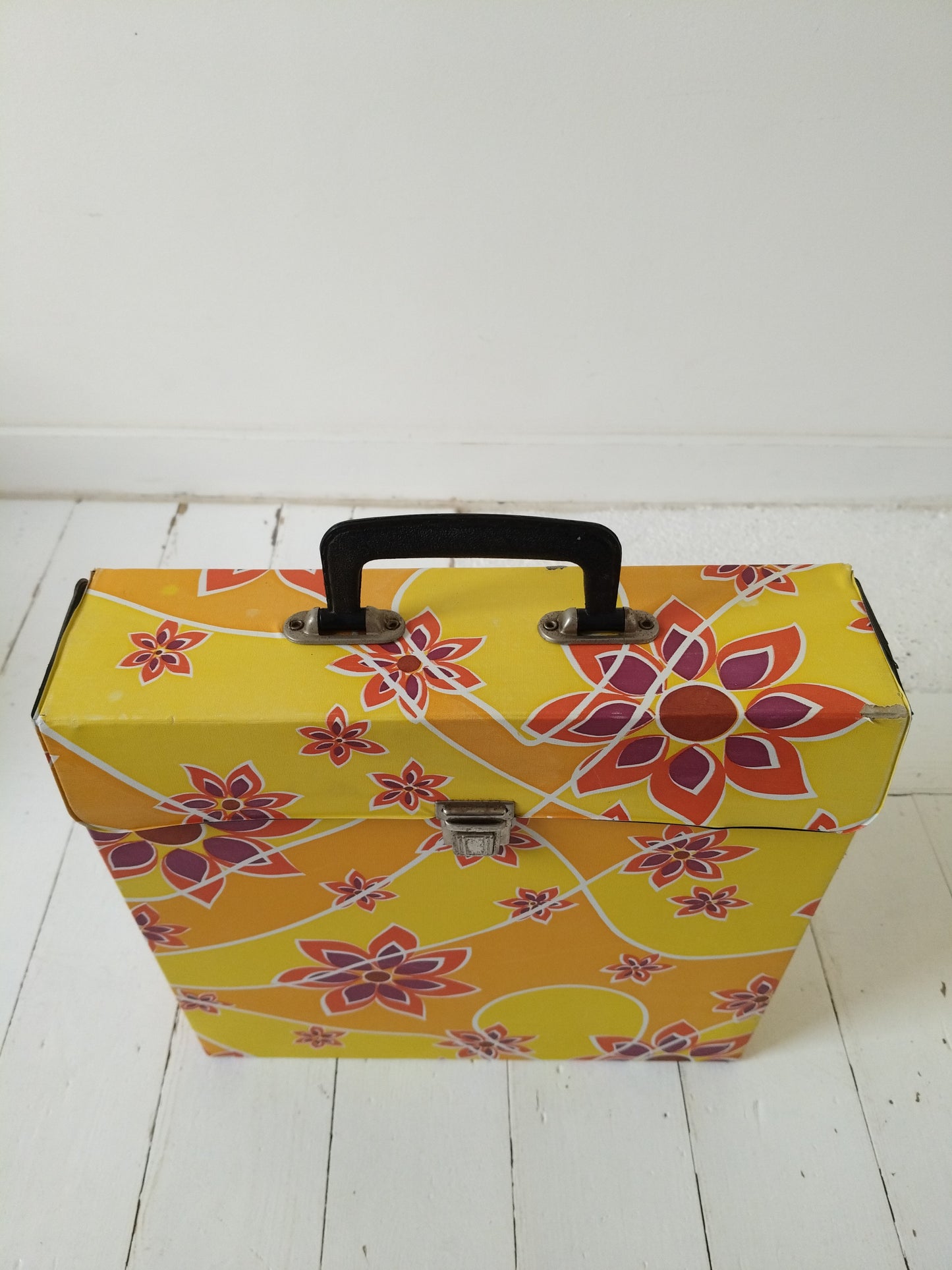 Valisette à vinyles 33T vintage