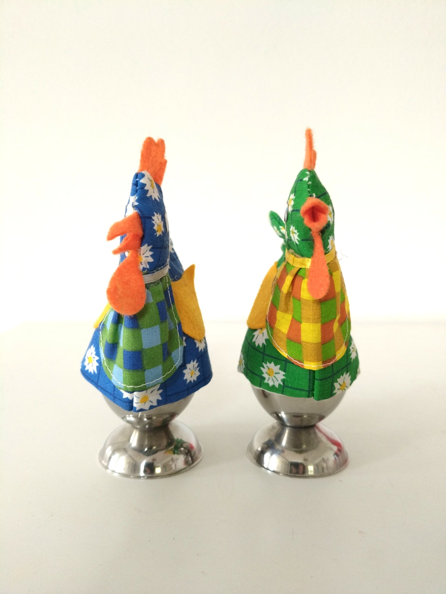 Ensemble de deux coquetiers + couvre-œufs poule - cetaitmieuxavant