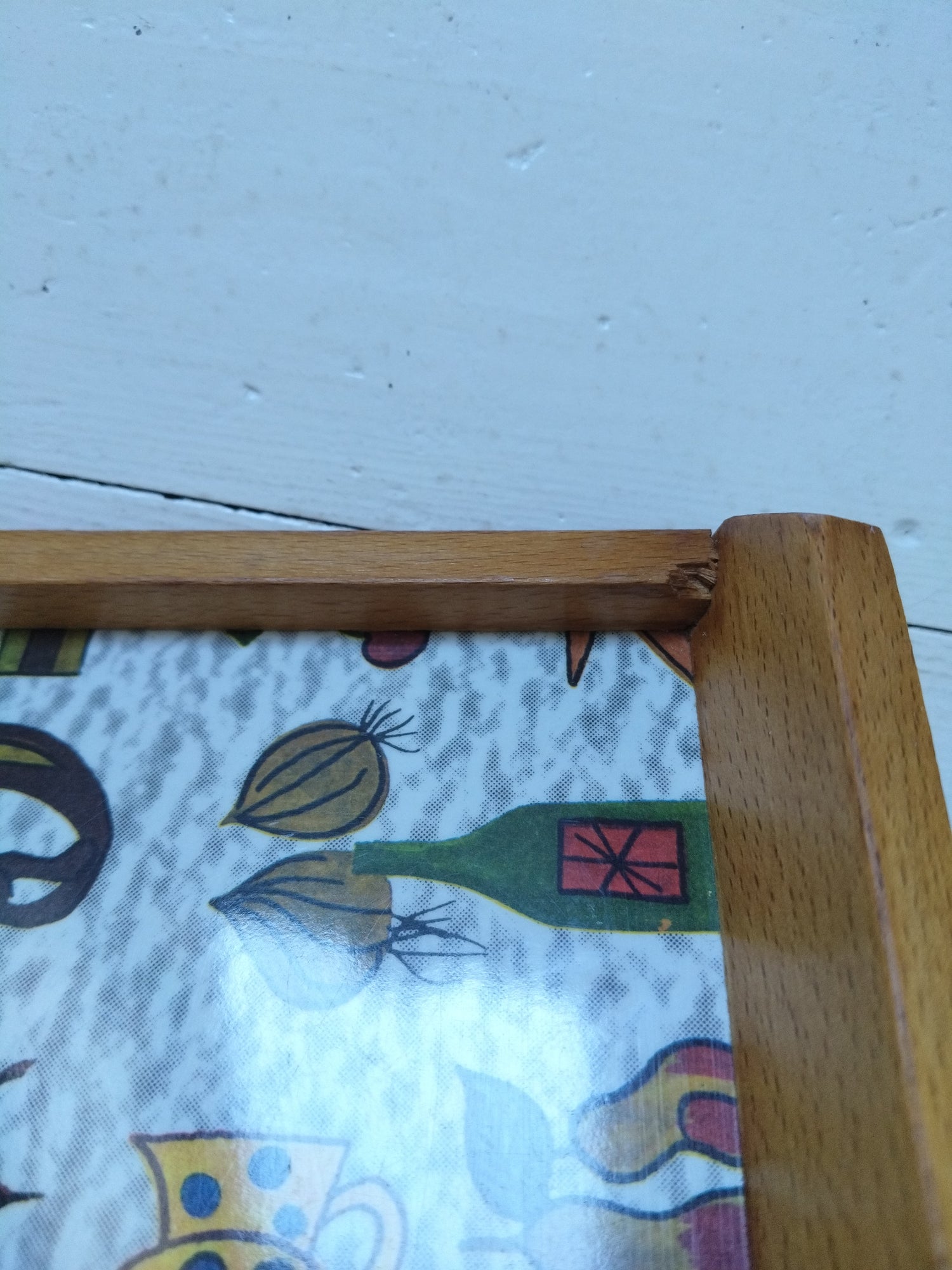 Plateau bois et plastique mélaminé 60's - cetaitmieuxavant