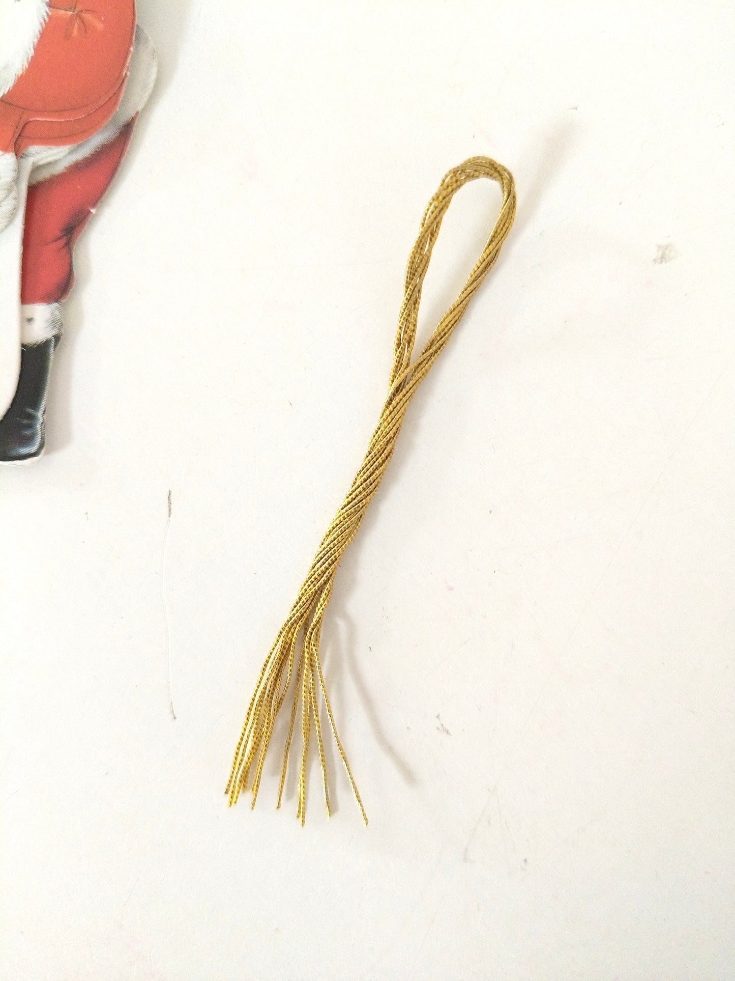 6 étiquettes cadeaux père Noël cartonnées