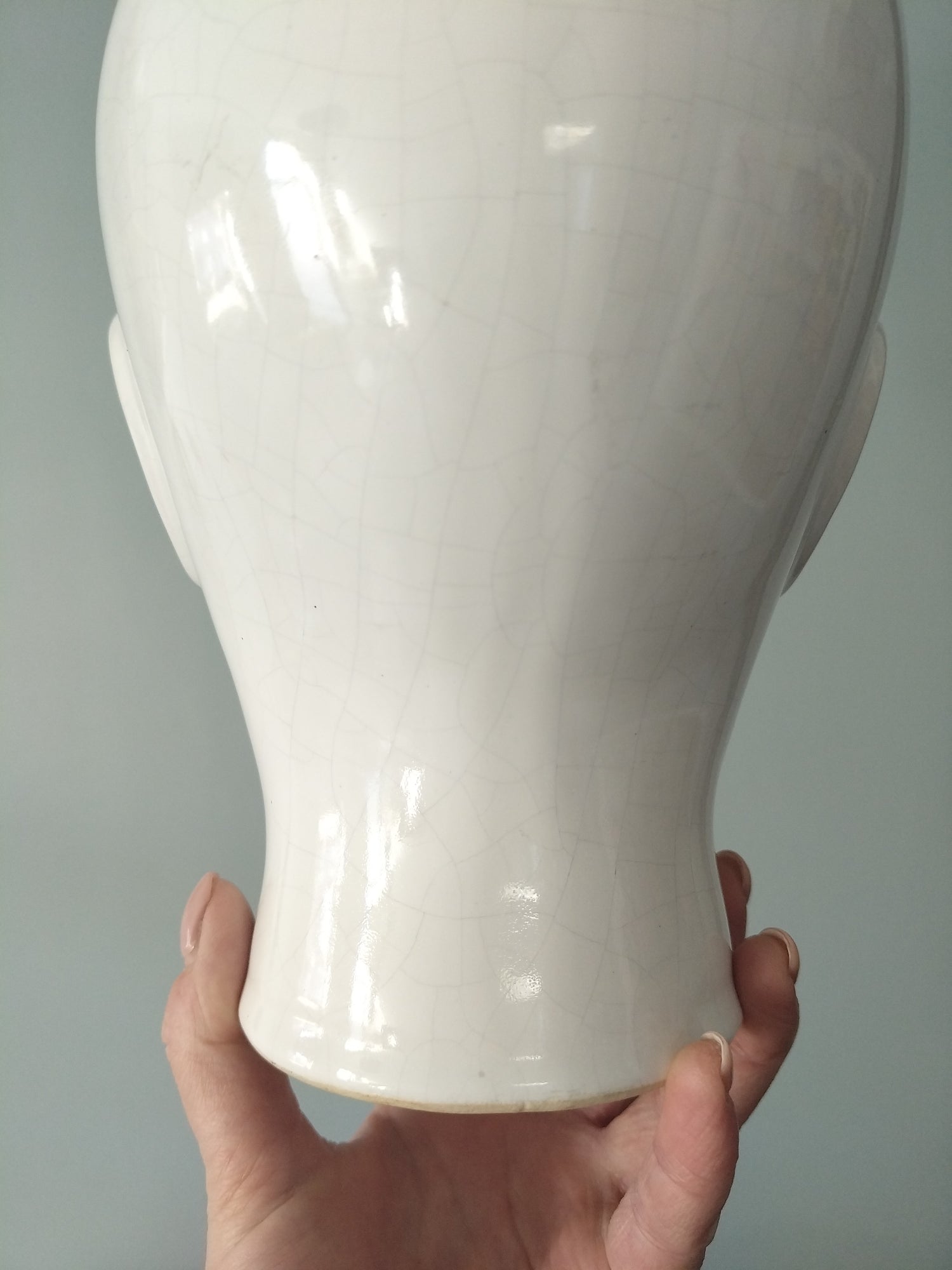 Grand cache-pot tête d'homme en céramique - cetaitmieuxavant