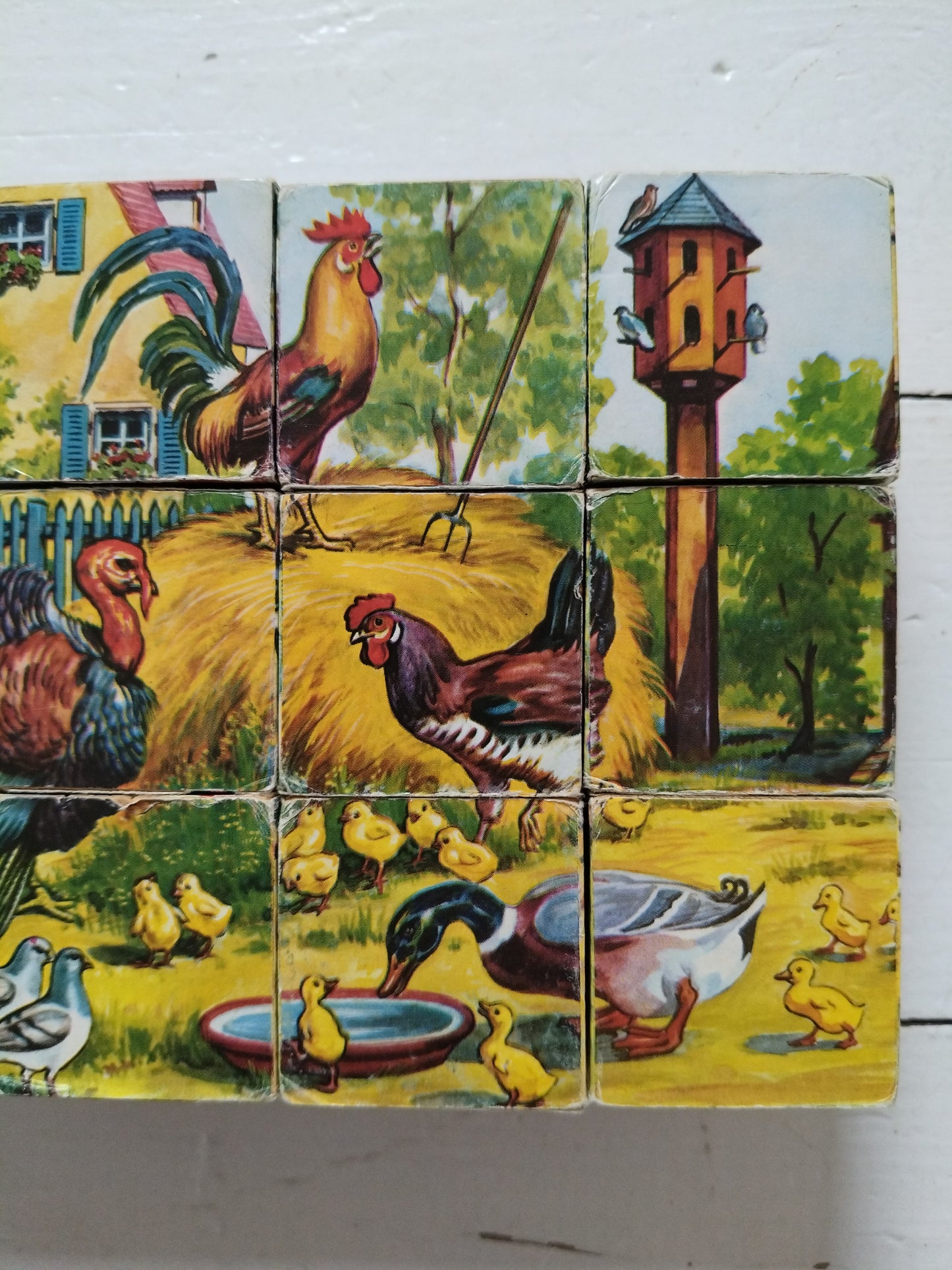 Ancien puzzle cubes en bois Hermann Eichhorn Germany