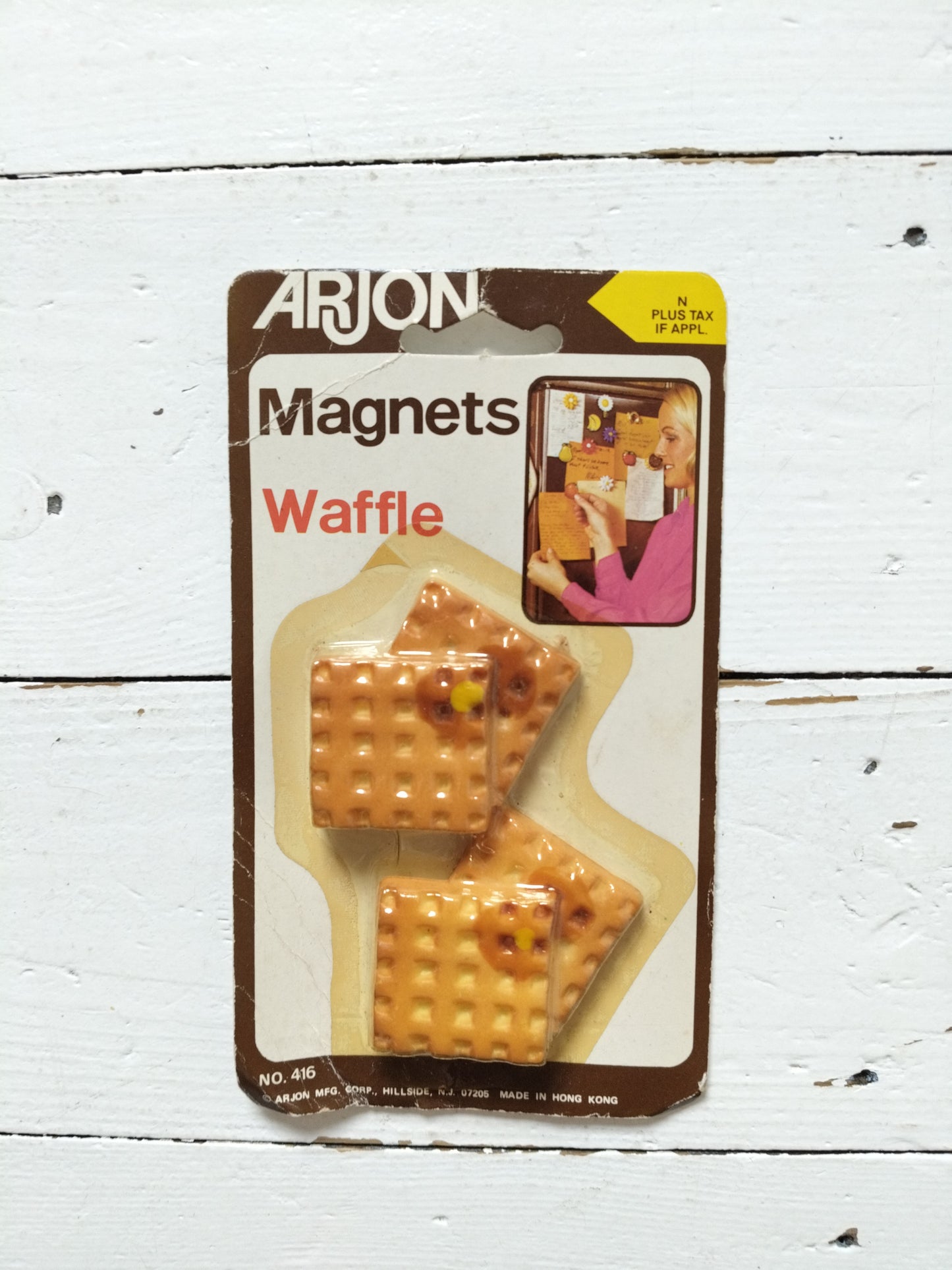 Duo de magnets gaufres ou pommes d'amour Arjon Hong Kong 1985 au choix