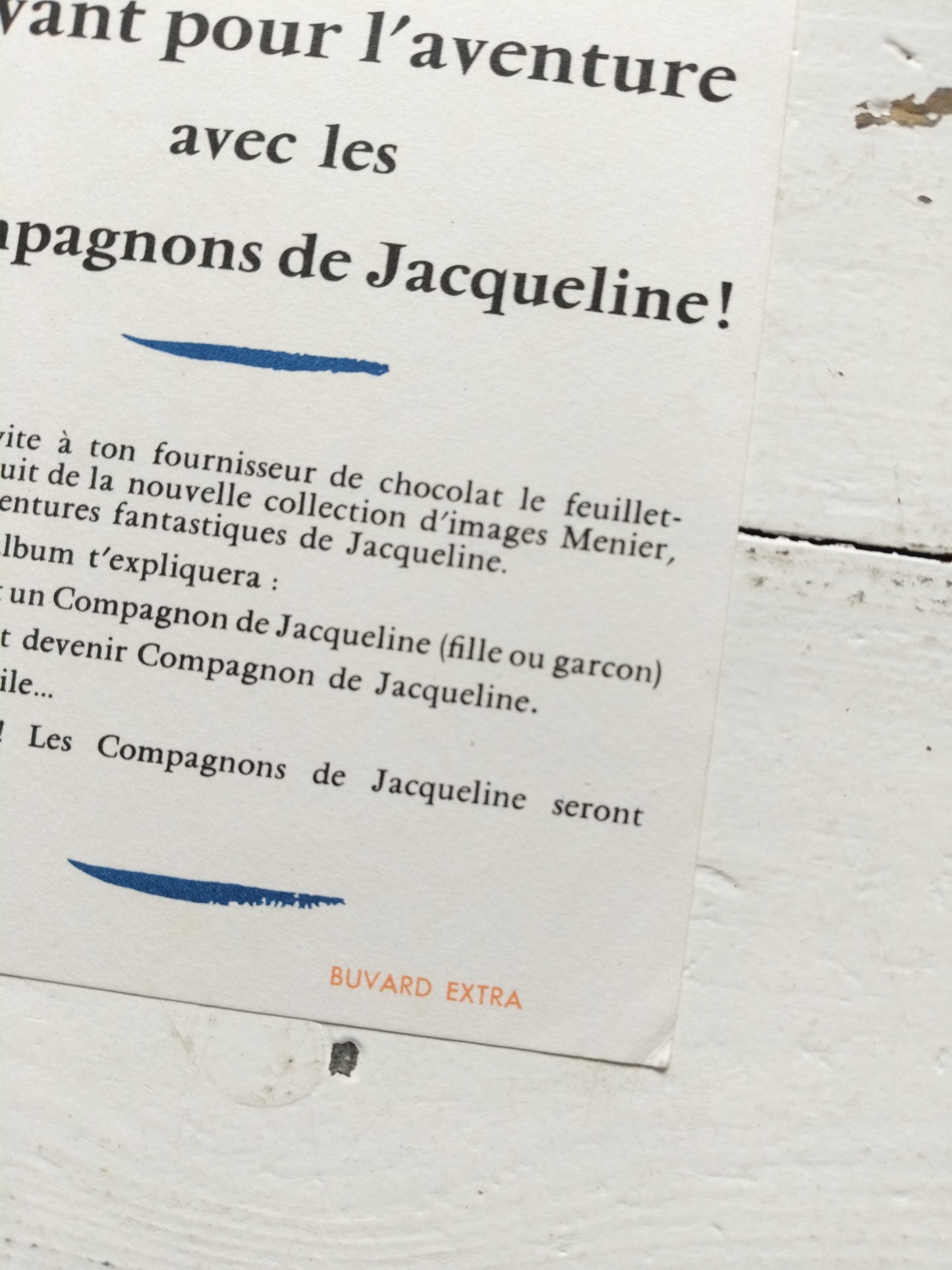 Ancien buvard publicitaire Gailliard, Reynard, SigranD ou chocolat Jacqueline au choix