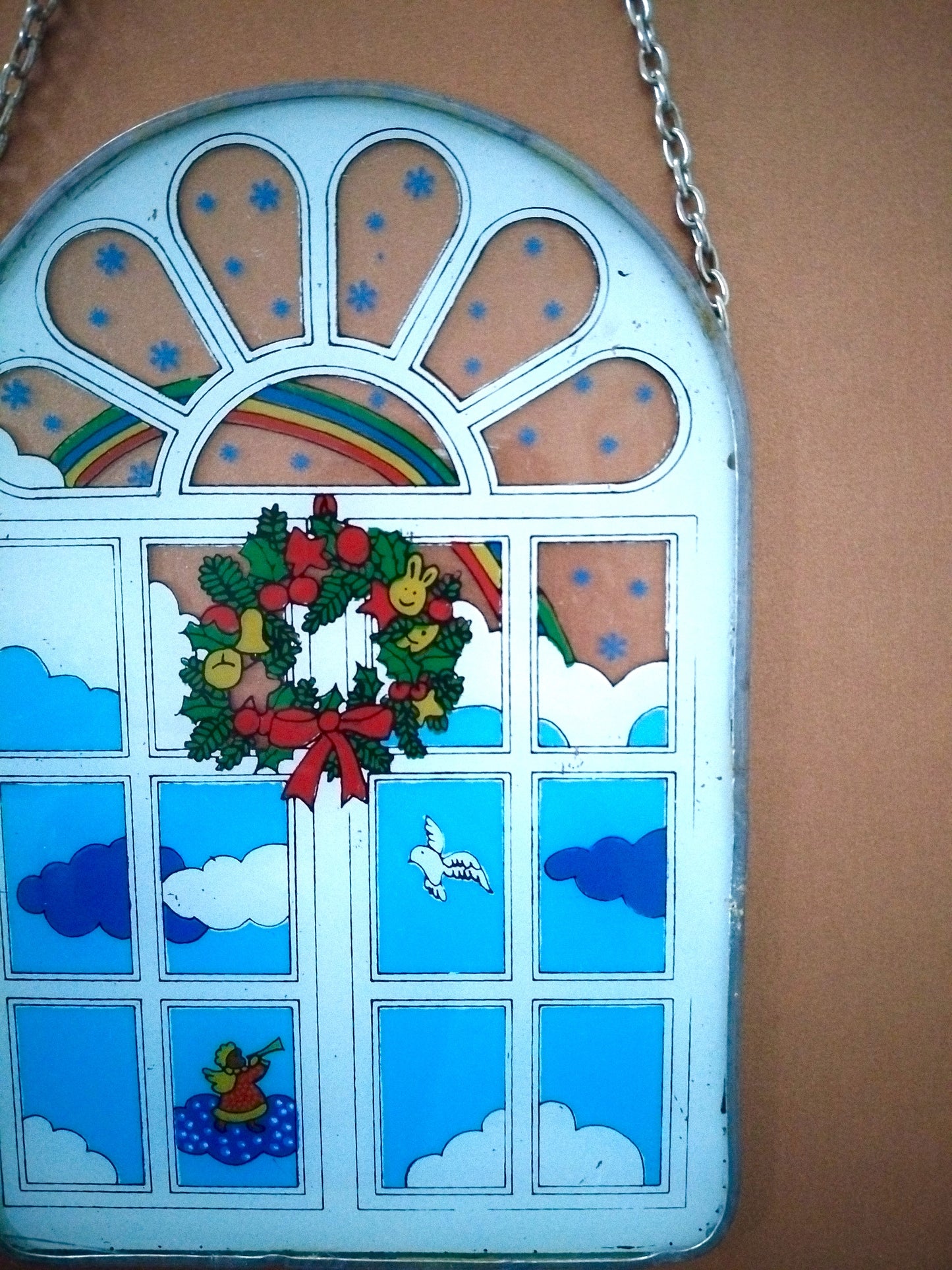 Vitrail mural de Noël