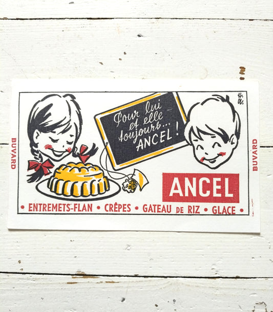 Ancien buvard publicitaire Ancel