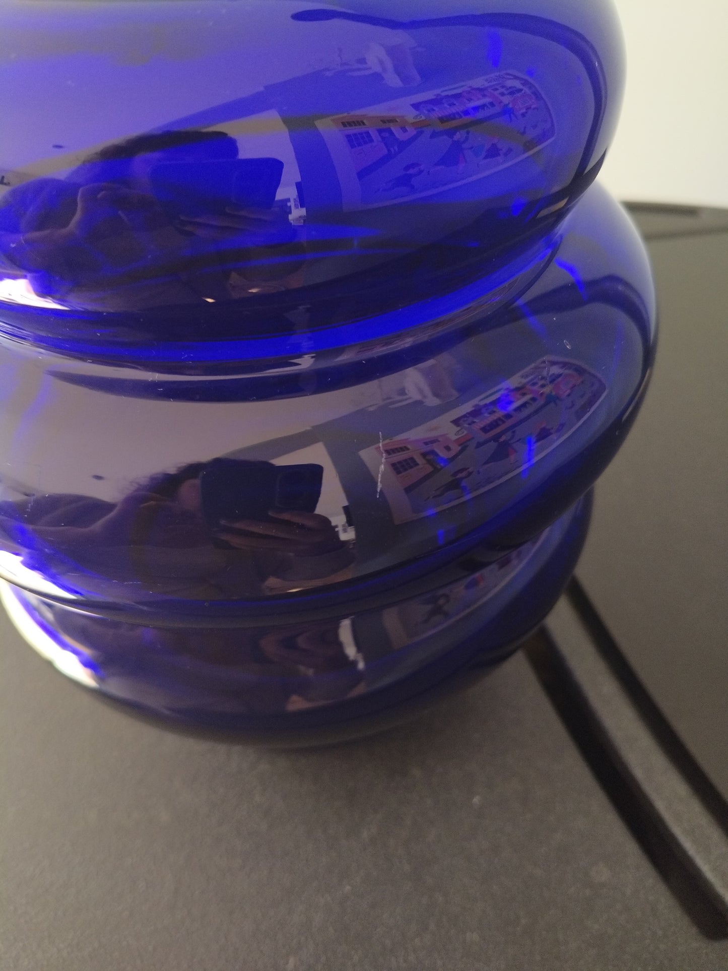 Grand vase en verre Solstrale par Anne Nilsson pour Ikea 90's