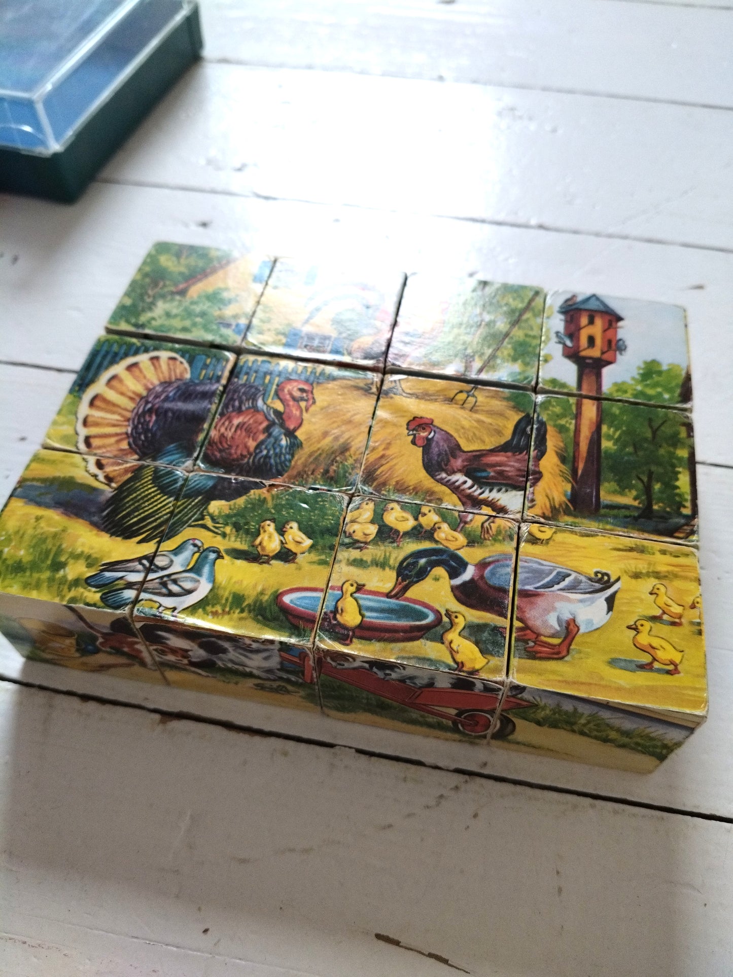 Ancien puzzle cubes en bois Hermann Eichhorn Germany