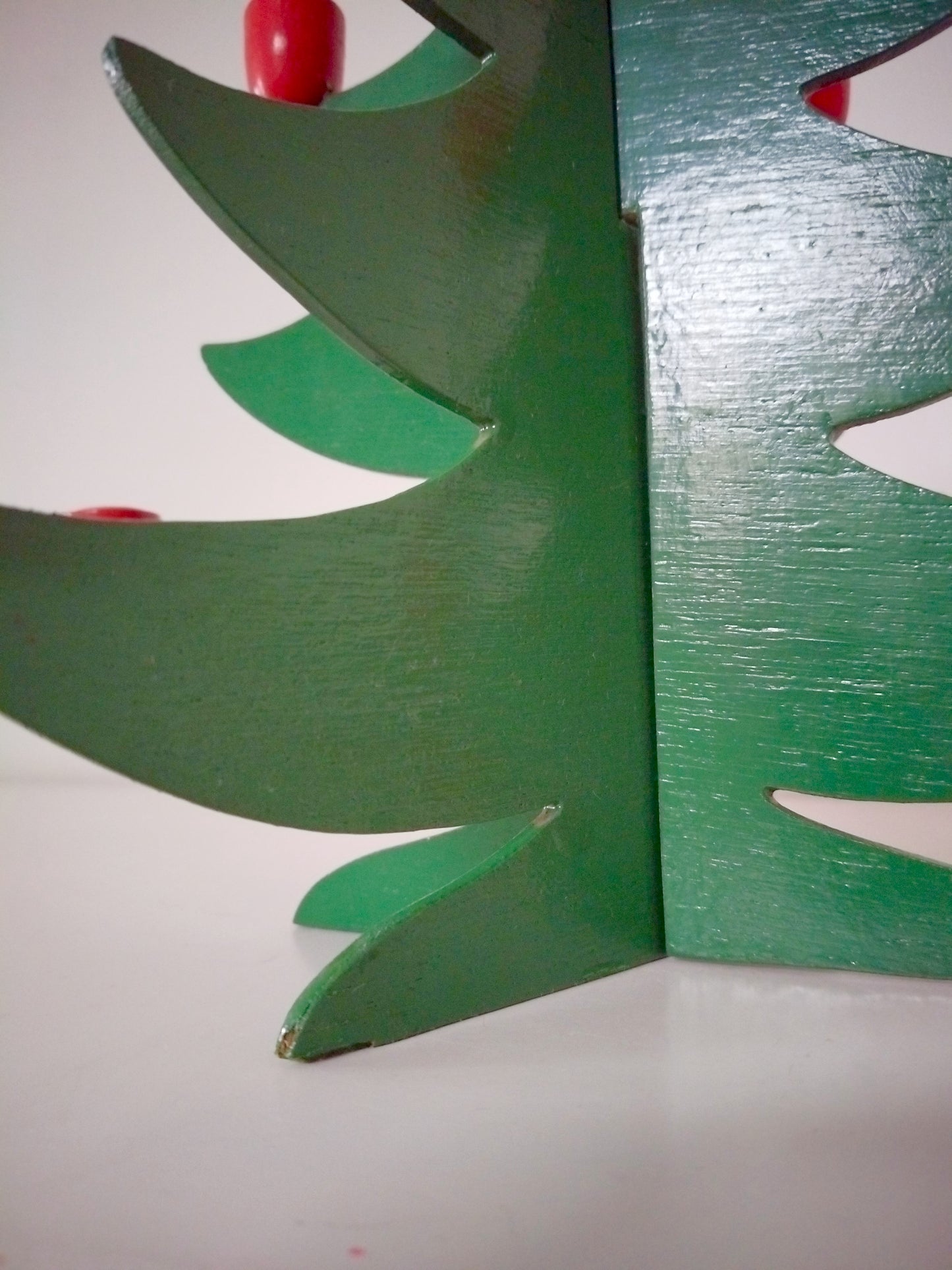 Bougeoir de Noël sapin en bois handmade Sri Lanka