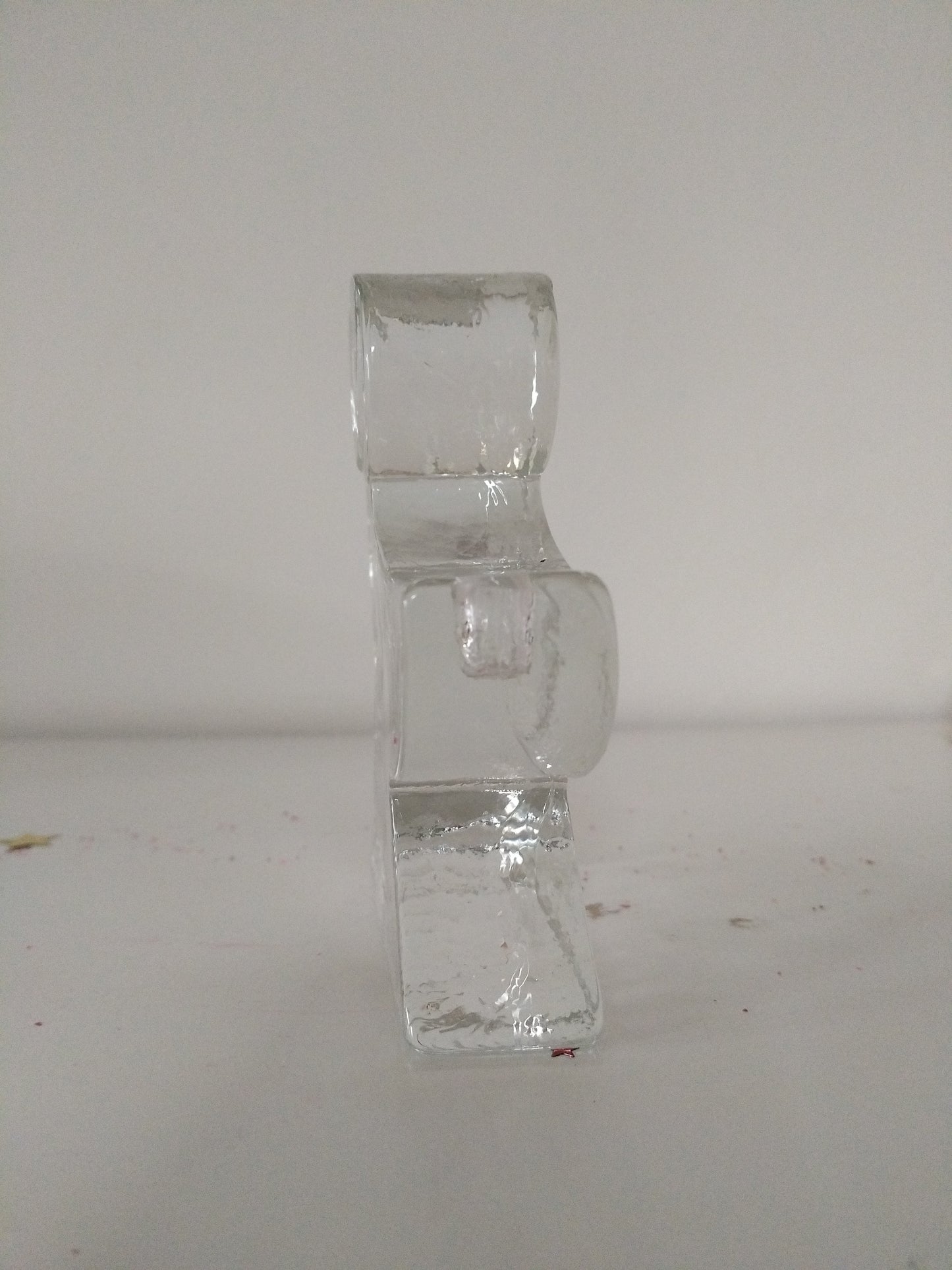 Bougeoir ange en verre Wiesenthal Hütte