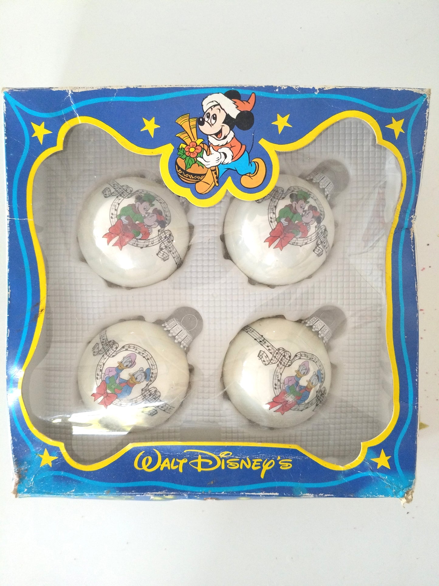 4 boules de Noël en verre Walt Disney's Germany