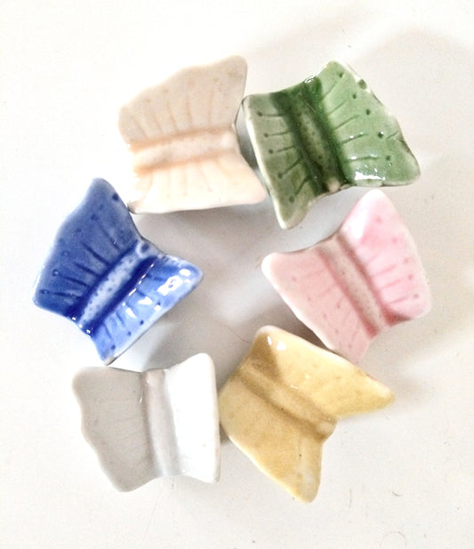 6 repose-couteaux 🦋 en céramique