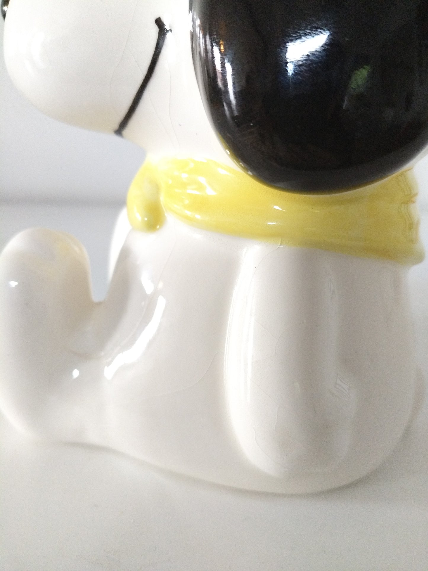 Pot boîte bocal à biscuits en céramique Snoopy cuisinier Japan United Feature Syndicate, Inc 1958-1966