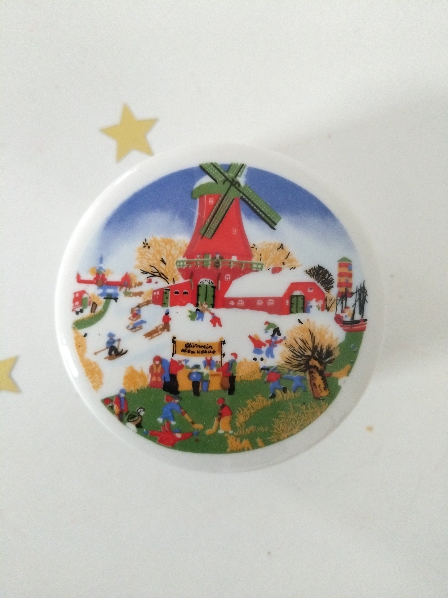 Petite boîte en porcelaine publicitaire Yves Rocher au choix