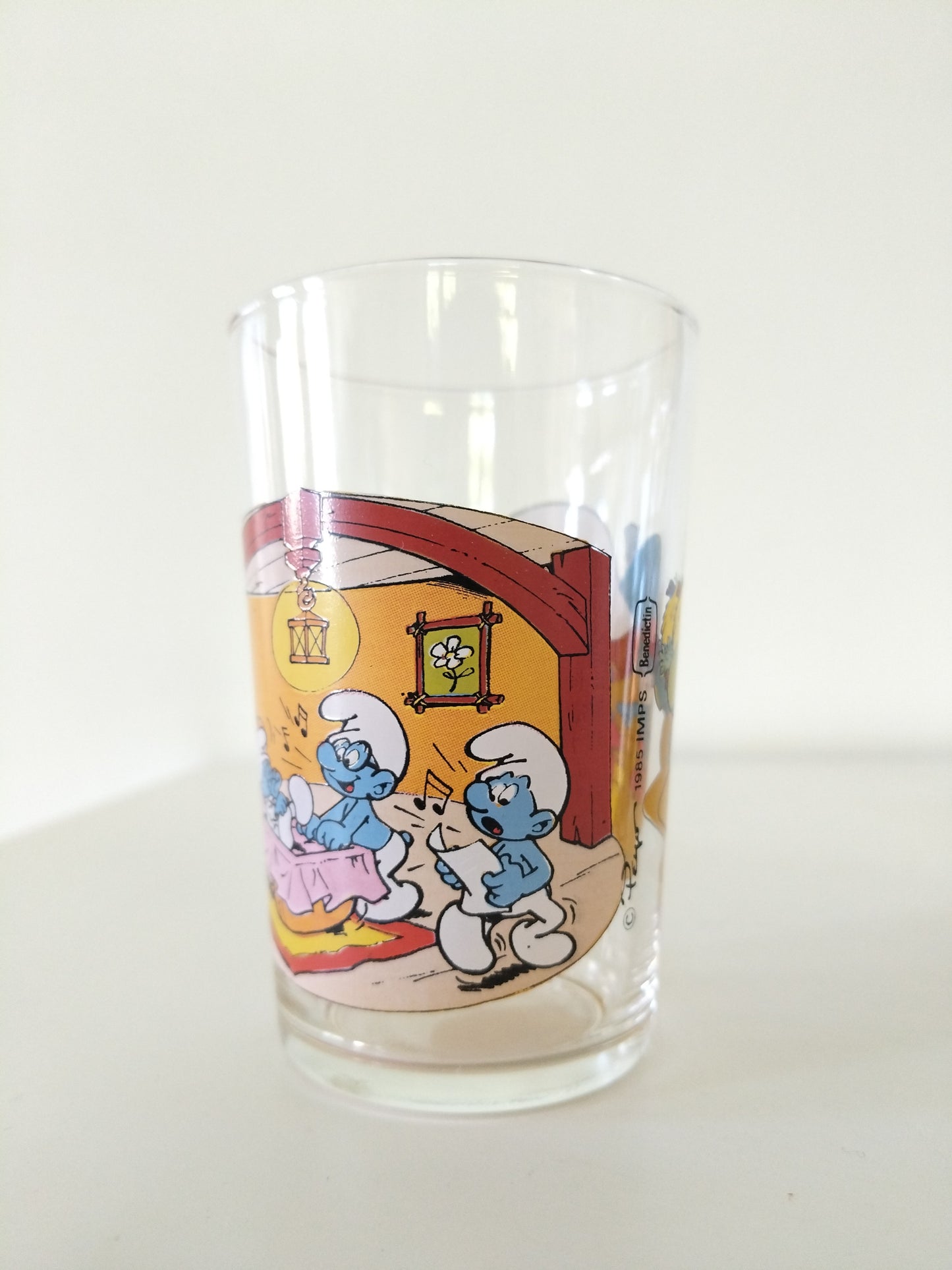 Verre publicitaire Bénédictin Schtroumpfs Peyo 1985-1986 au choix - cetaitmieuxavant