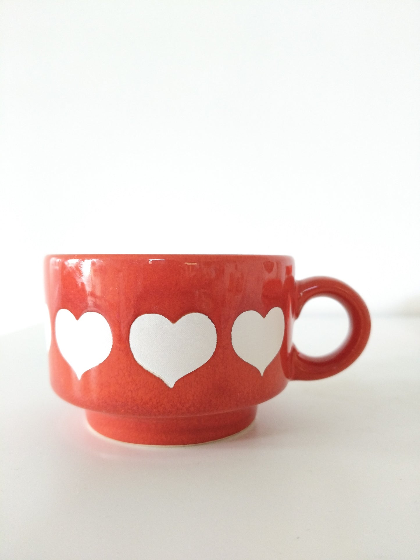 Tasse + soucoupe Waechtersbach décor ❤️ (à l'unité) - cetaitmieuxavant