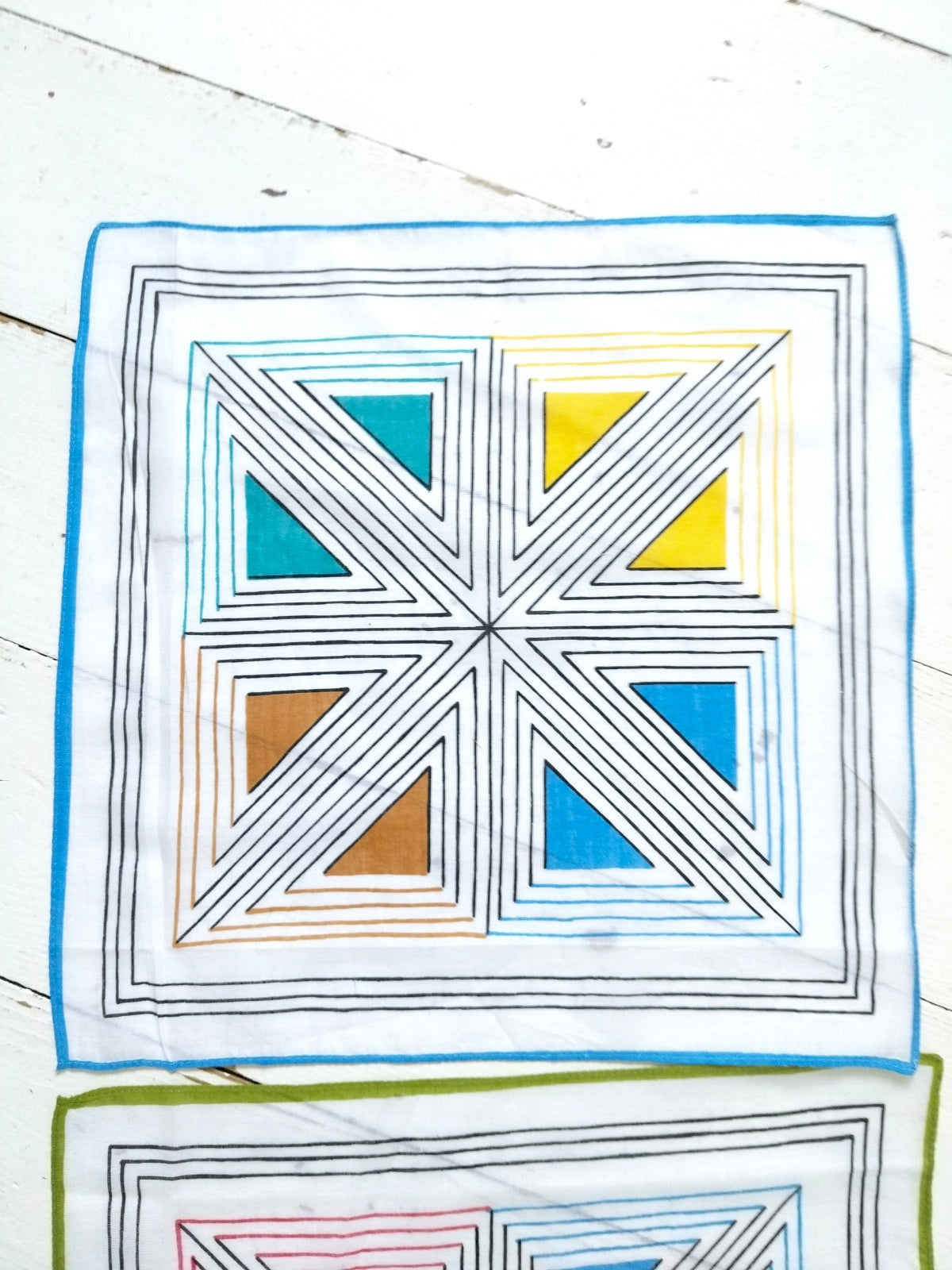 Mouchoir de poche en coton fin couleur au choix