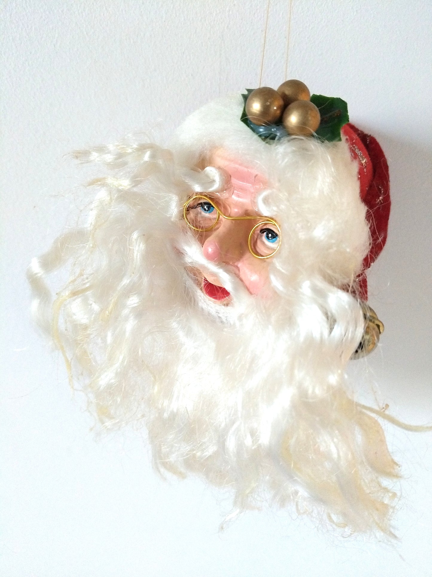Tête de père Noël à suspendre