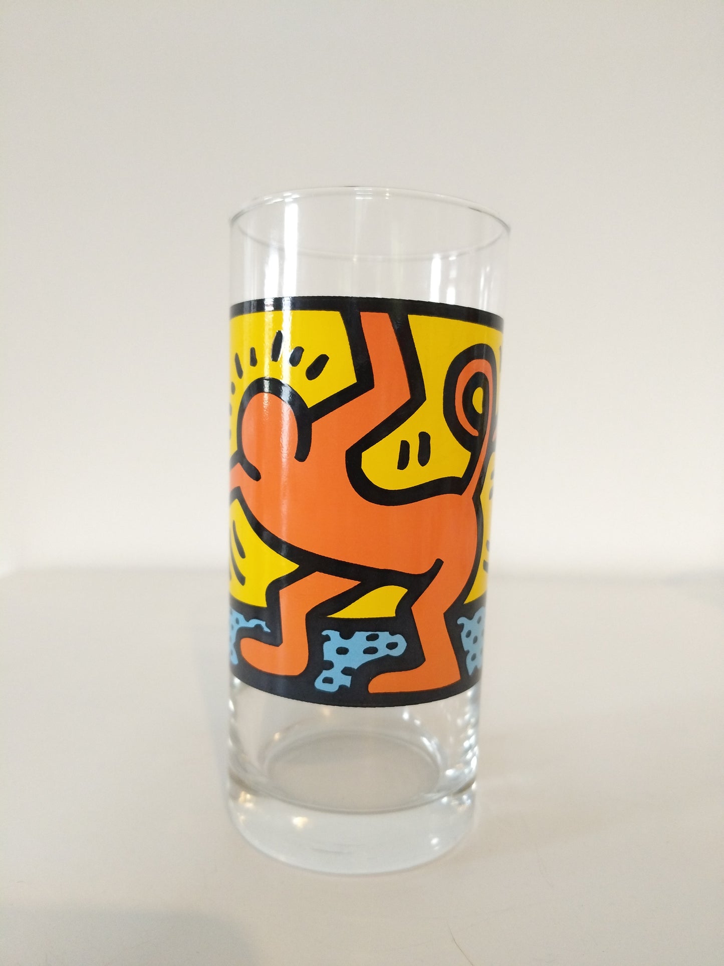 Verre Keith Haring publicitaire Quick ou Lu au choix