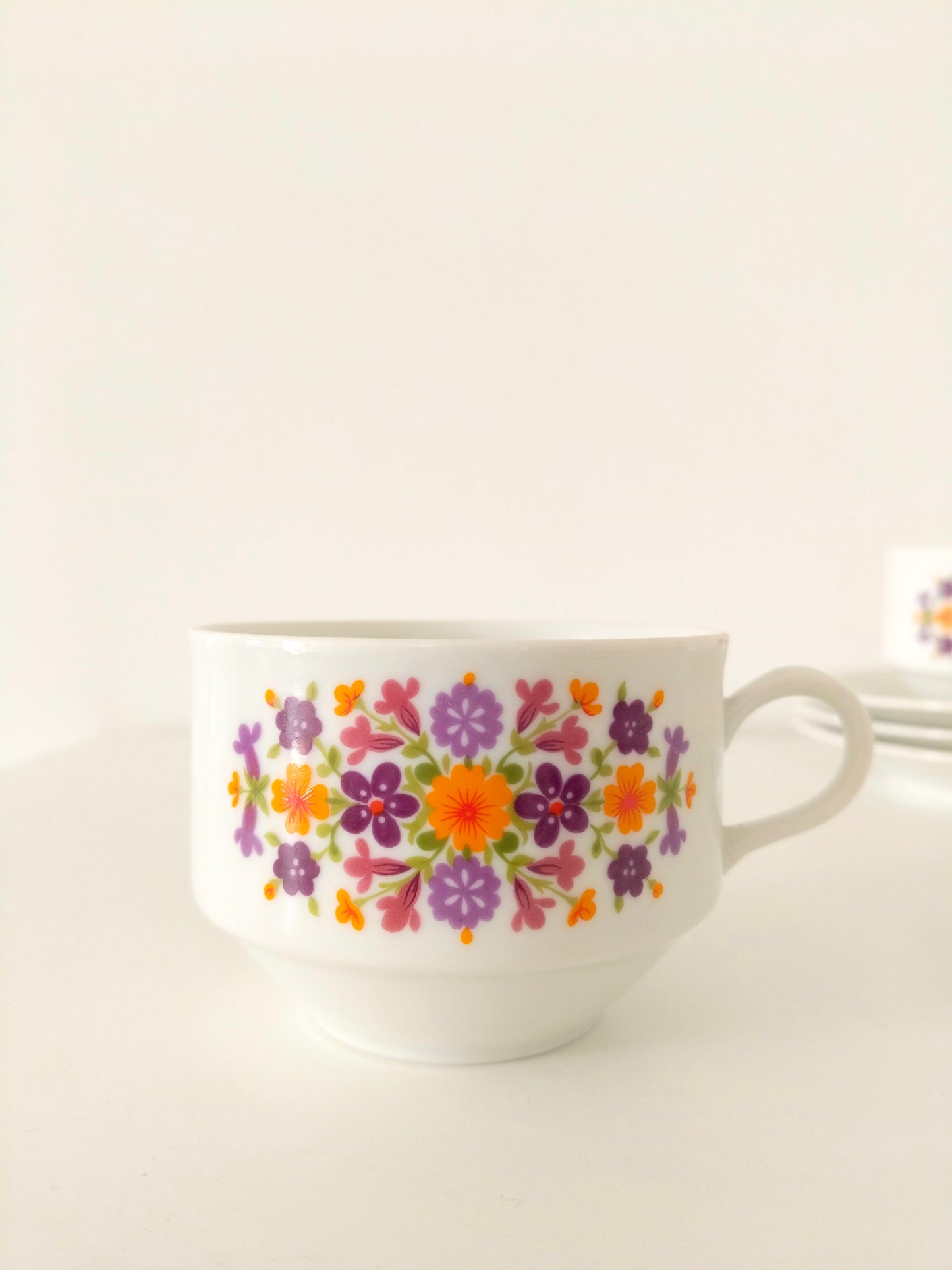 Unité ou duo de tasses + soucoupes en porcelaine Bavaria