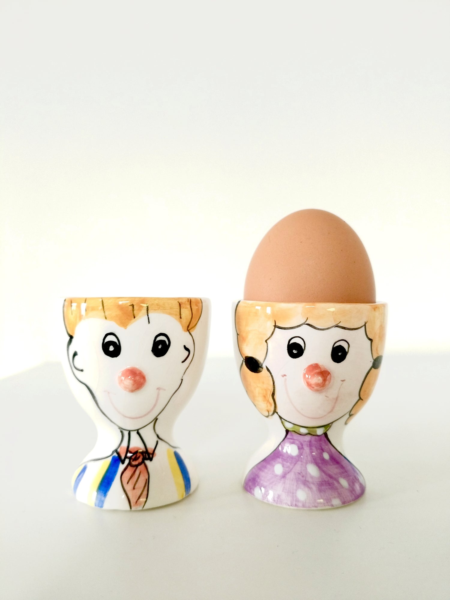 Duo de coquetiers en céramique L Dake & Zn Amsterdam - cetaitmieuxavant