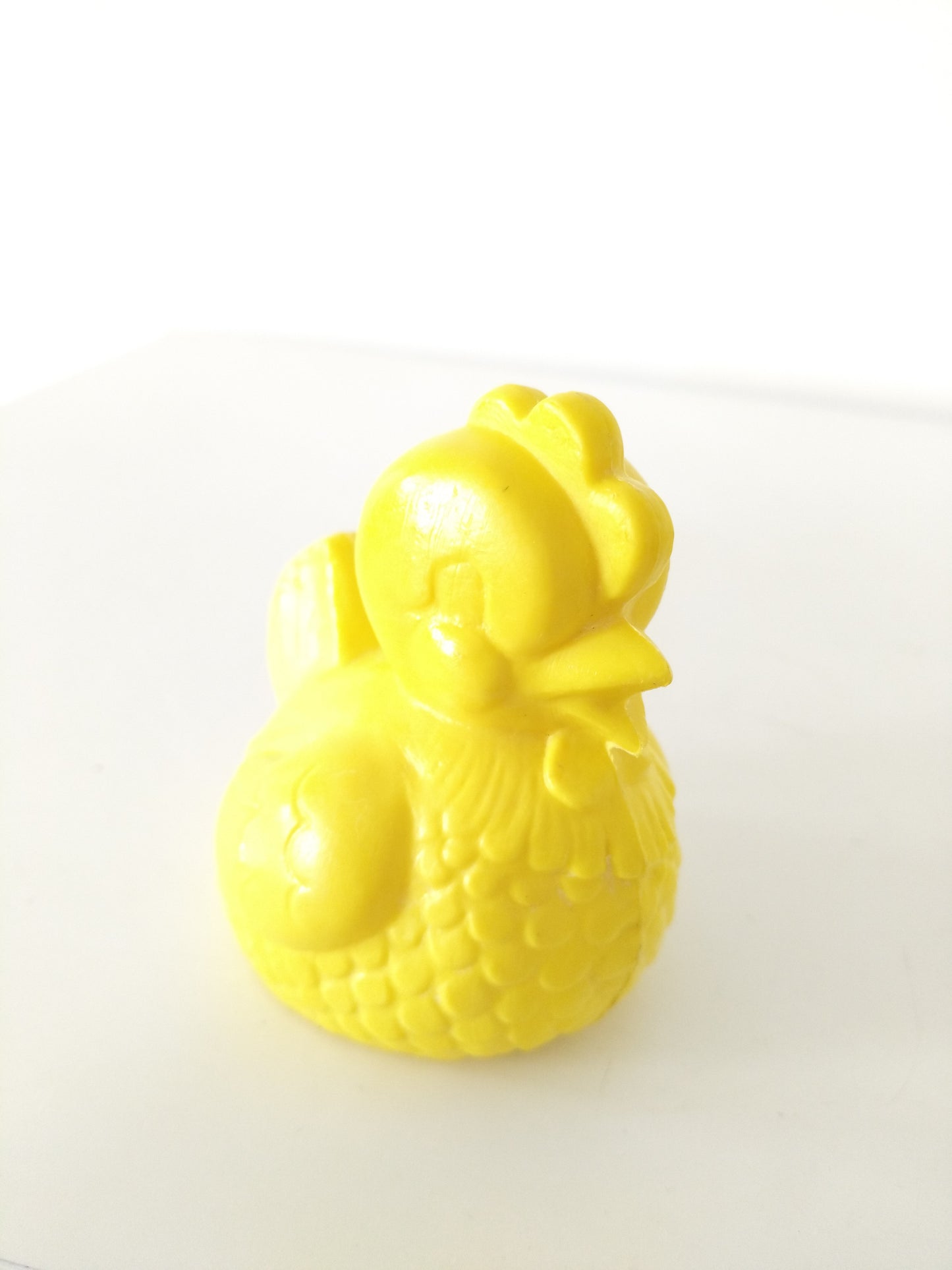 Déco de Pâques/ jouet de bain poule en plastique Rolly Toys West Germany - cetaitmieuxavant