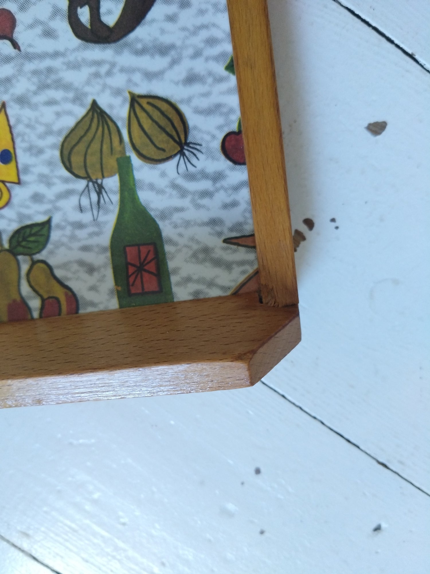Plateau bois et plastique mélaminé 60's - cetaitmieuxavant