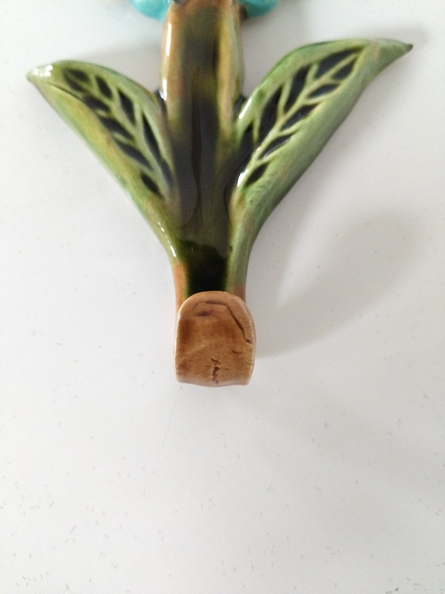 Patère murale fleur en céramique Yann - cetaitmieuxavant