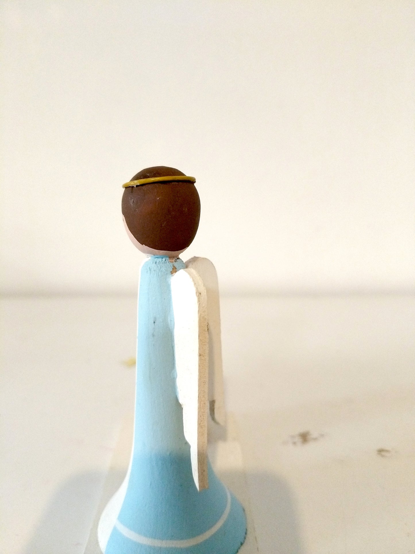 Bougeoir ange en bois Bo-Svensk Hemslöjd Suède Sweden à l'unité