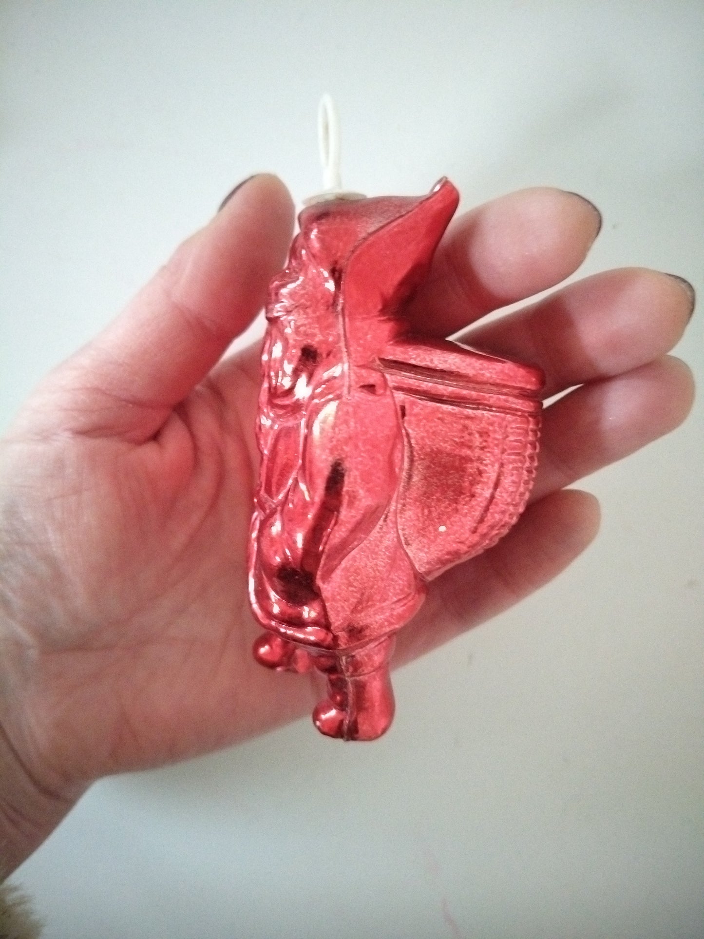 2 pères Noël en plastique à suspendre