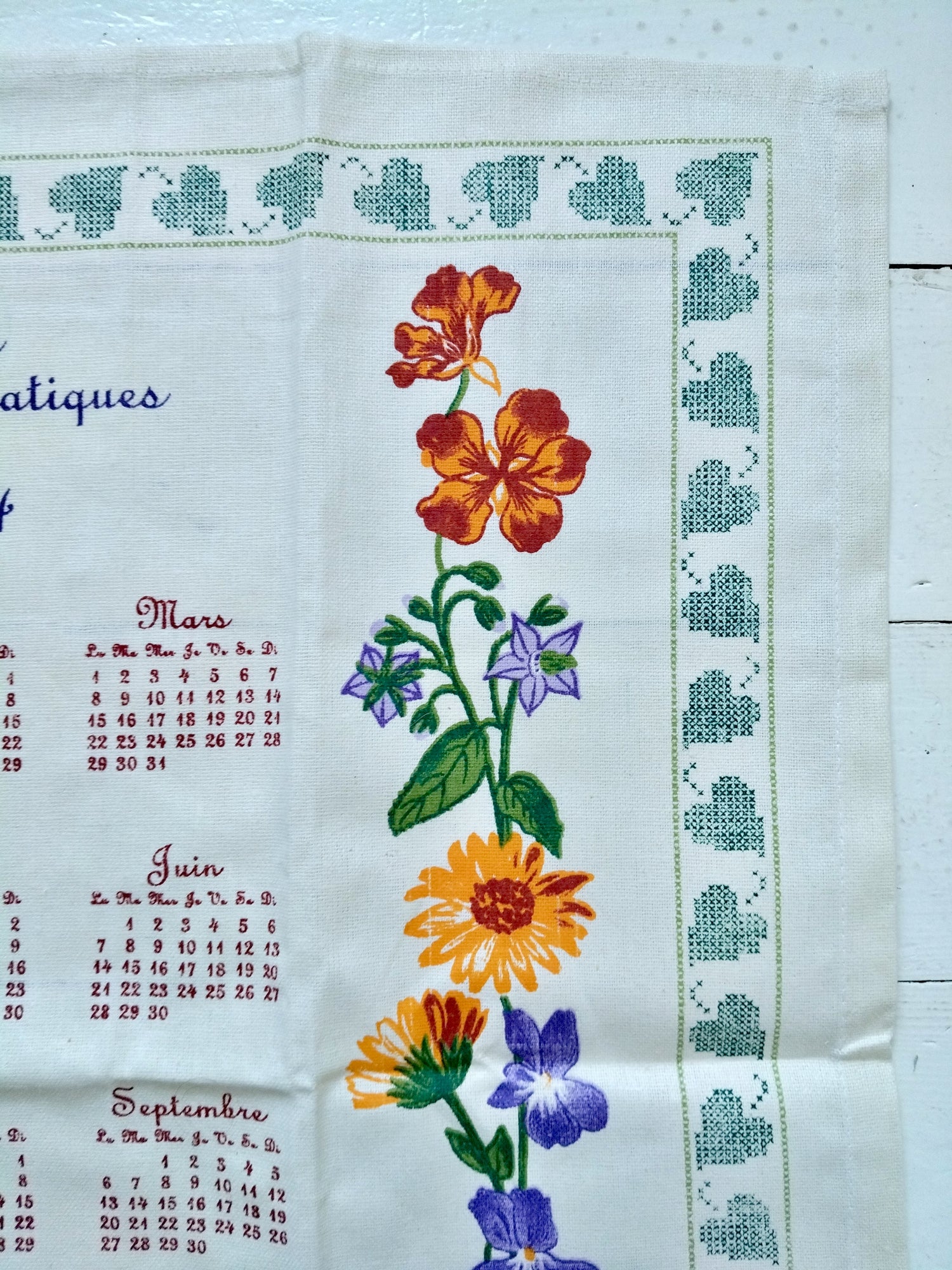 Torchon de cuisine calendrier 2004 Carré d'Azur - cetaitmieuxavant