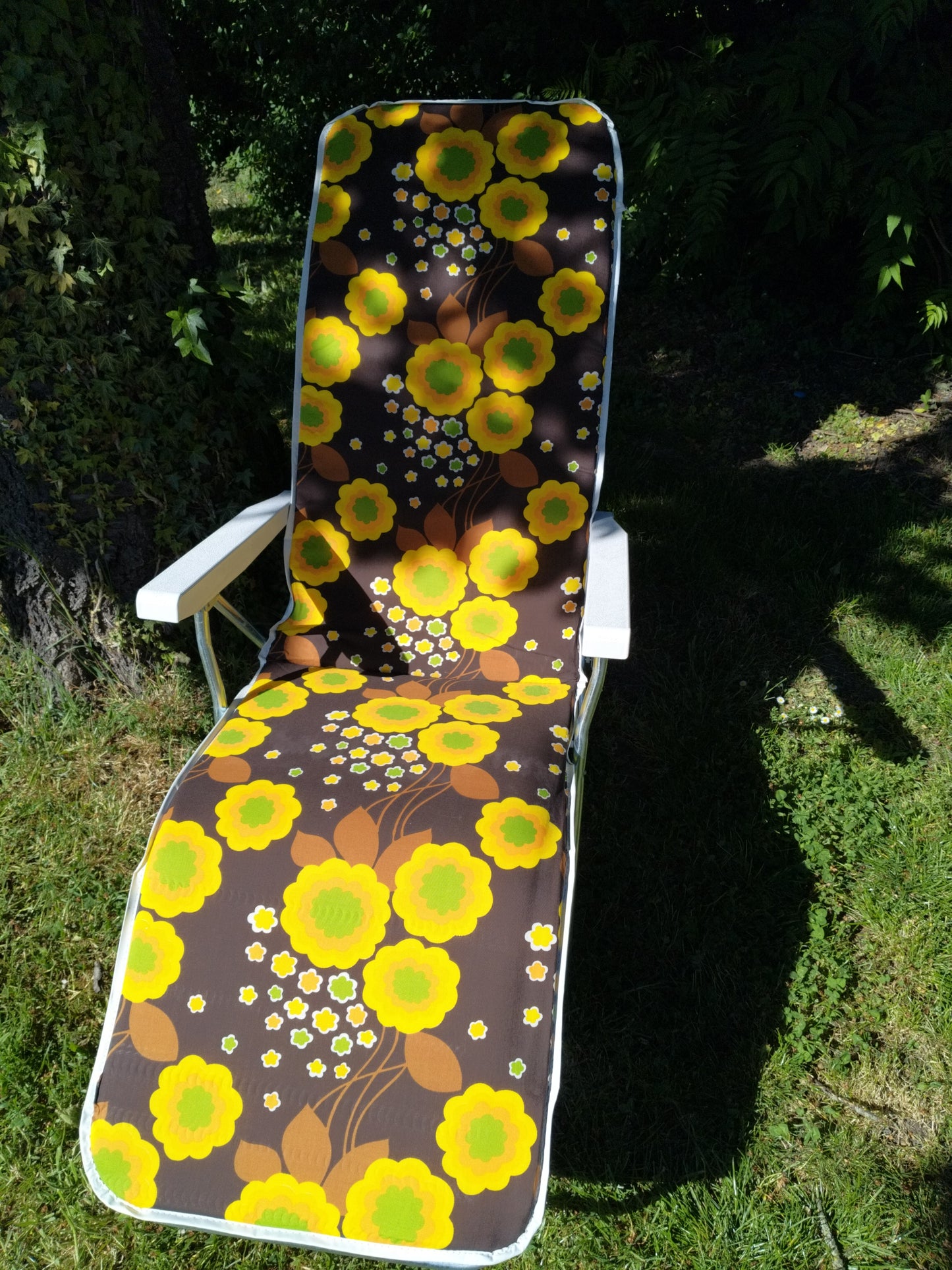 Chaise longue/ relax Ricco flower power - cetaitmieuxavant