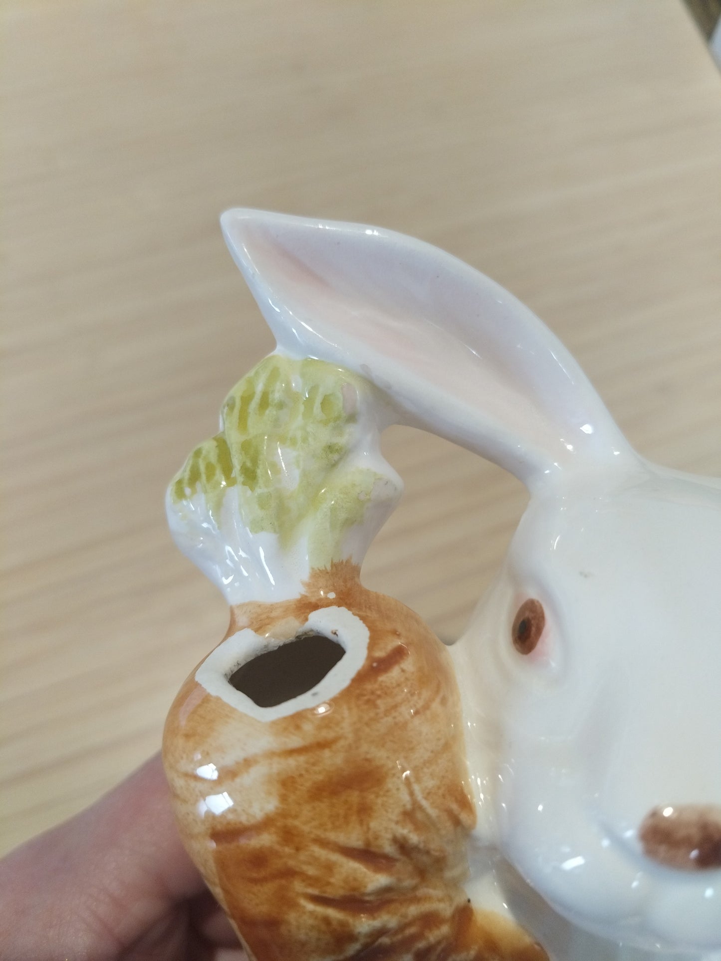 Dévidoir à ficelle lapin mural en céramique