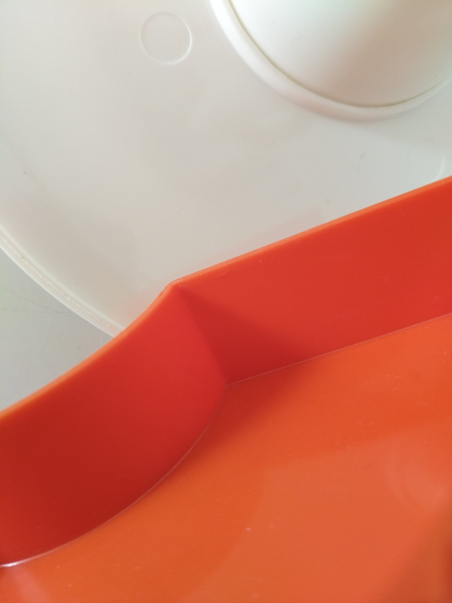 Petit plateau tournant à compartiments en plastique Vitri West Germany