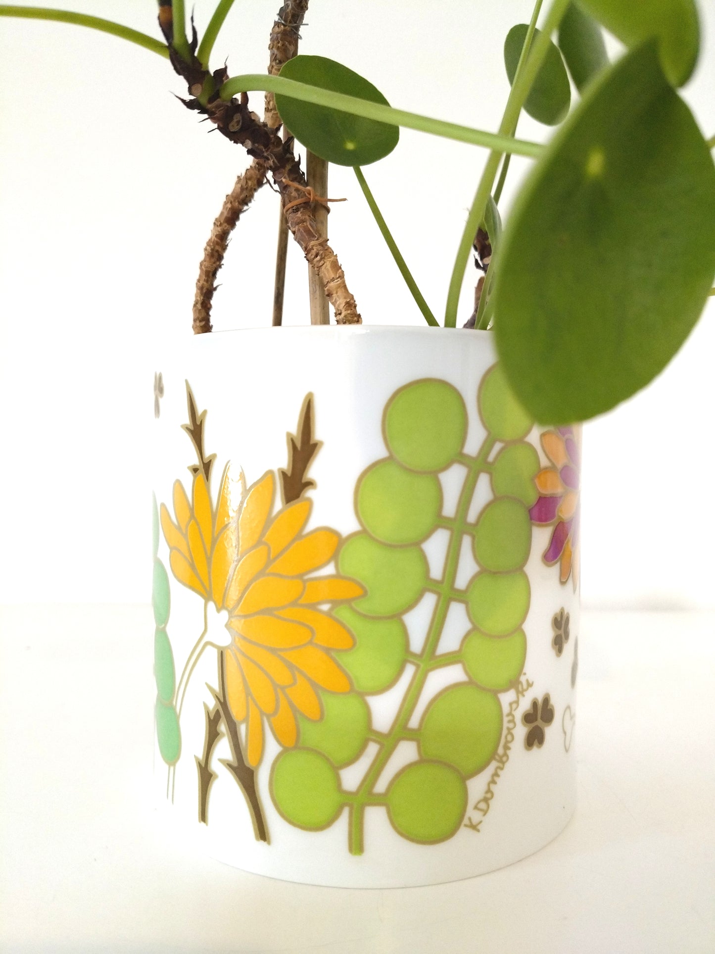 Cache-pot en porcelaine par Klaus Dombrowski pour Arzberg Germany