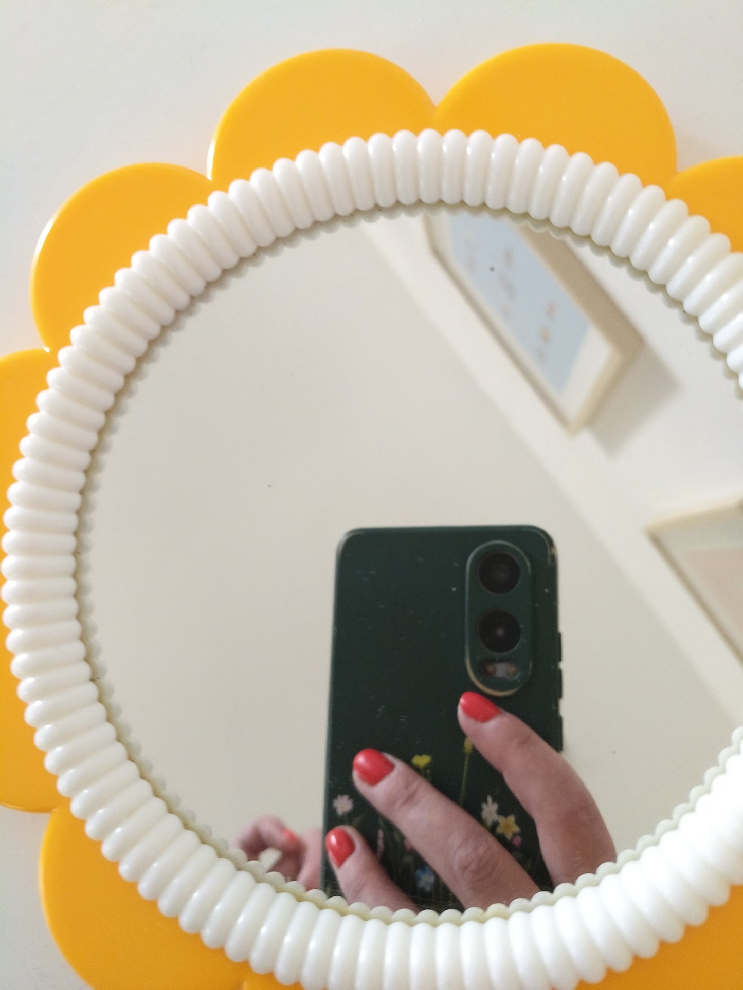 Petit miroir fleur mural ou à poser Hong Kong - cetaitmieuxavant