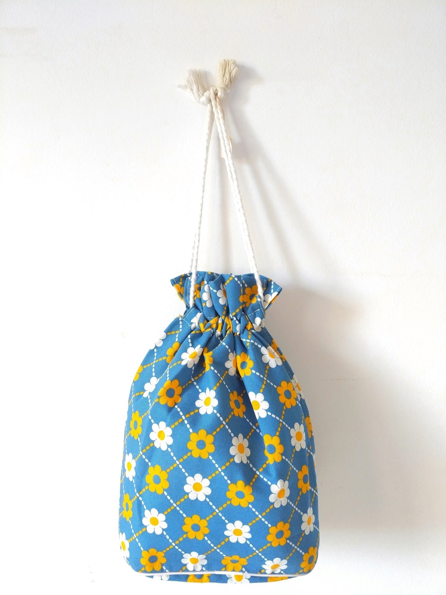 Sac/ grande pochette en tissu flower power